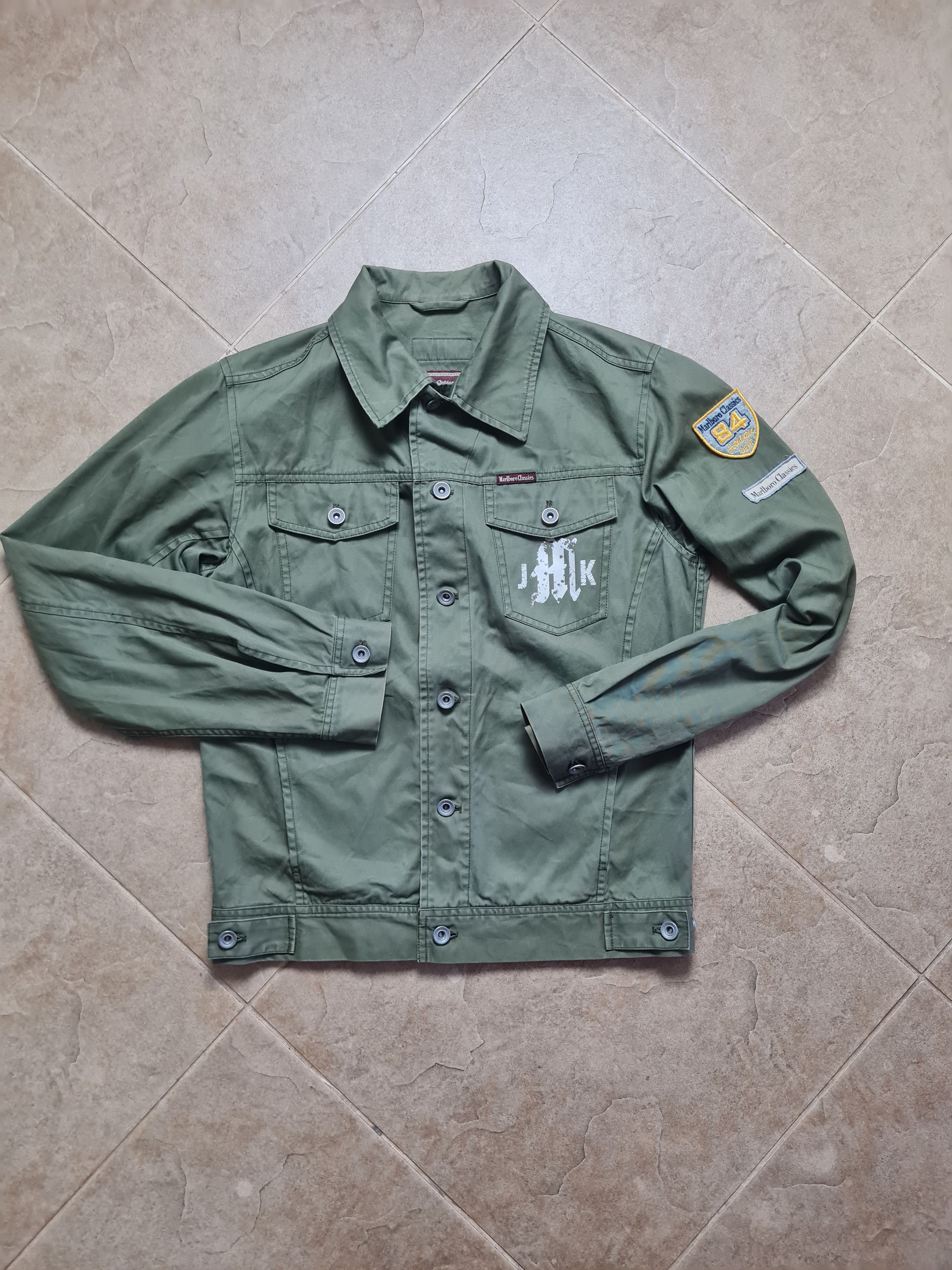 Marlboro Vintage rare military jacket Denim 90s Marlboro ARMY USA Size US S / EU 44-46 / 1 - 2 Thumbnail