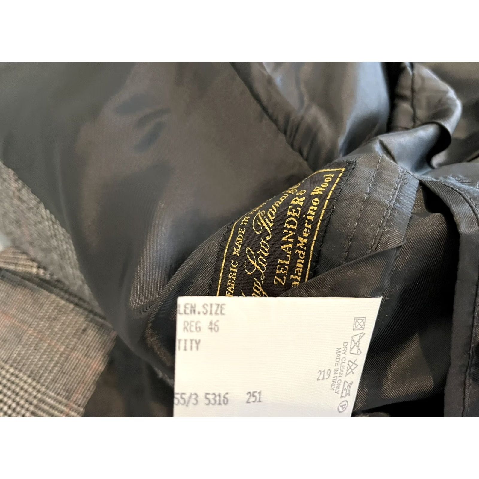 Brooks Brothers Brooks Brothers Blazer Jacket Wool Plaid Gray Mens 46R 2-Button Classic Suit Coat Blazer Size 46R - 7 Thumbnail