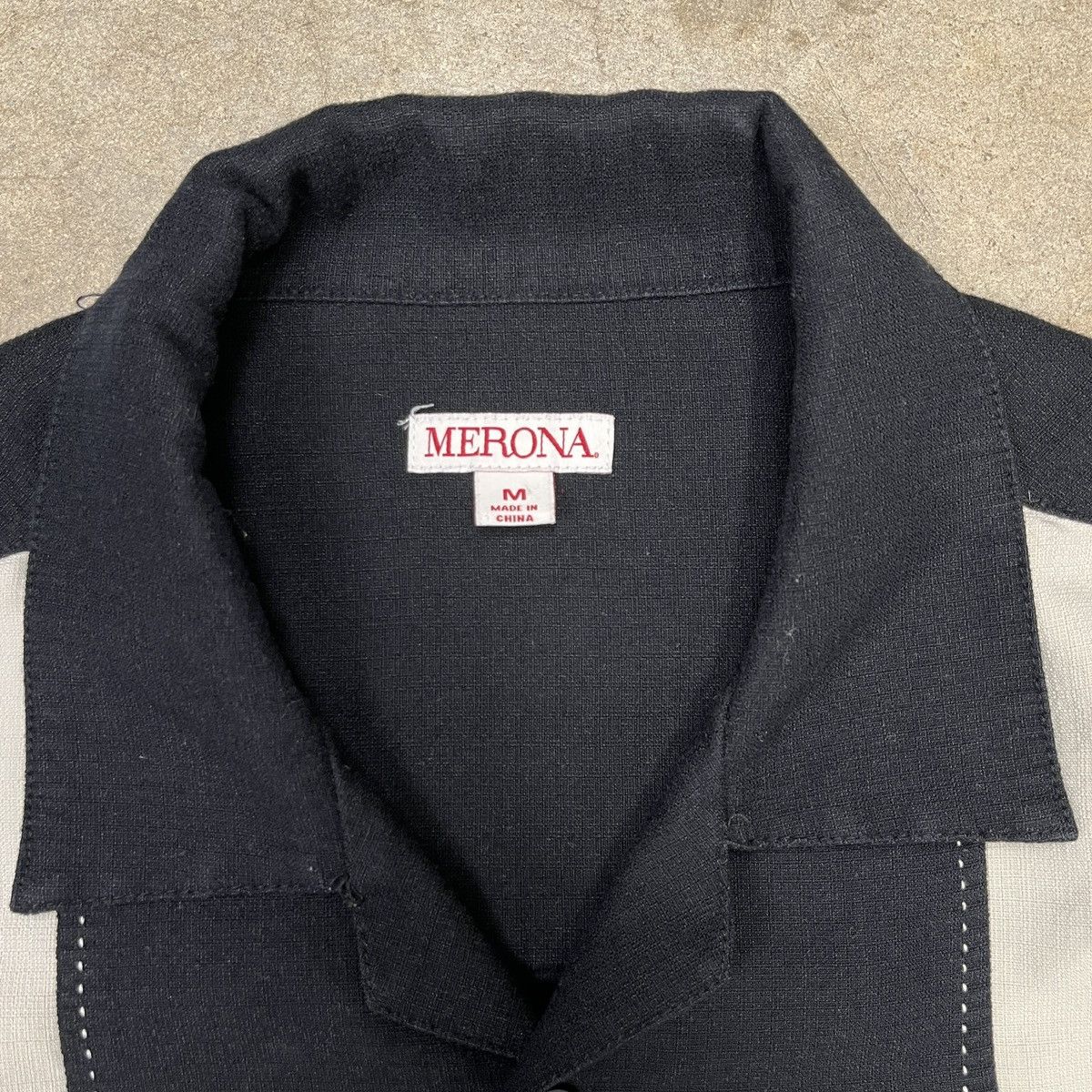 Merona Merona Camp Collar Shirt Medium Rayon Blend Size US M / EU 48-50 / 2 - 2 Thumbnail