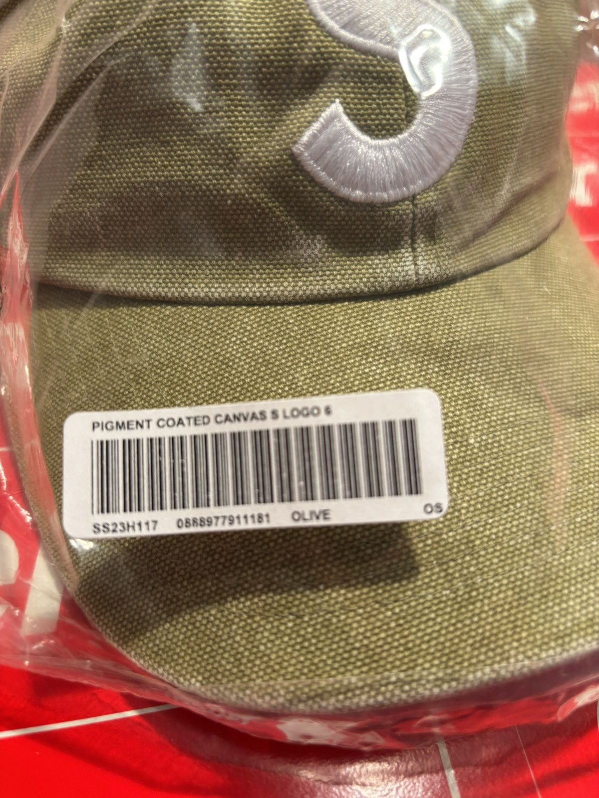 Supreme SUPREME Pigment Coated Canvas S Logo 6 panel SS23 Size ONE SIZE - 3 Thumbnail