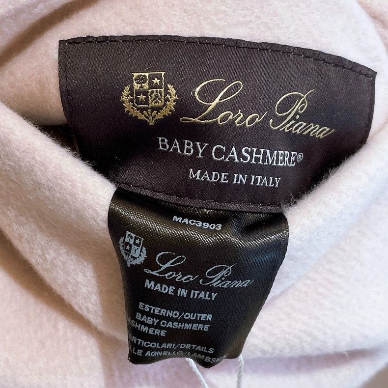 Loro Piana LORO PIANA Pink and gray double-faced cashmere coat Size M / US 6-8 / IT 42-44 - 7 Thumbnail