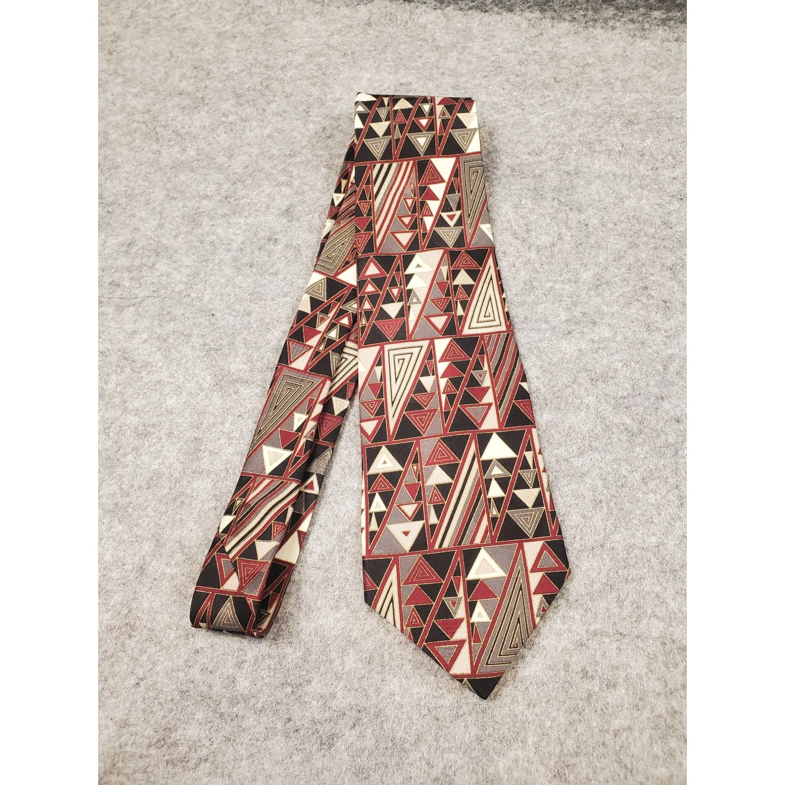 Courreges Vintage Courreges Homme Men's Silk Necktie Retro Geometric Size ONE SIZE - 2 Thumbnail