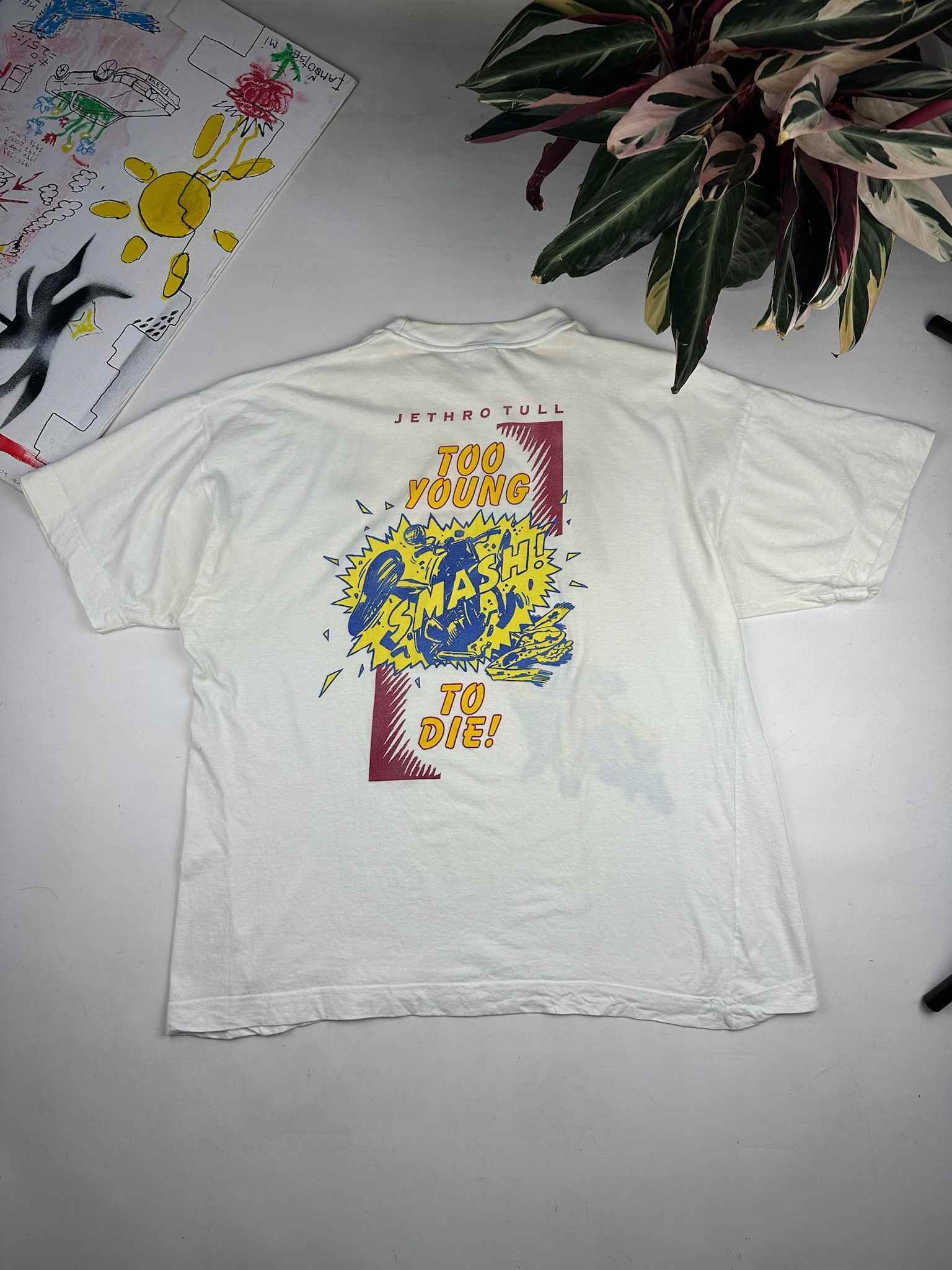 Band Tees Vintage 90s Jethro Tull Rock tee Size US XL / EU 56 / 4 - 3 Thumbnail