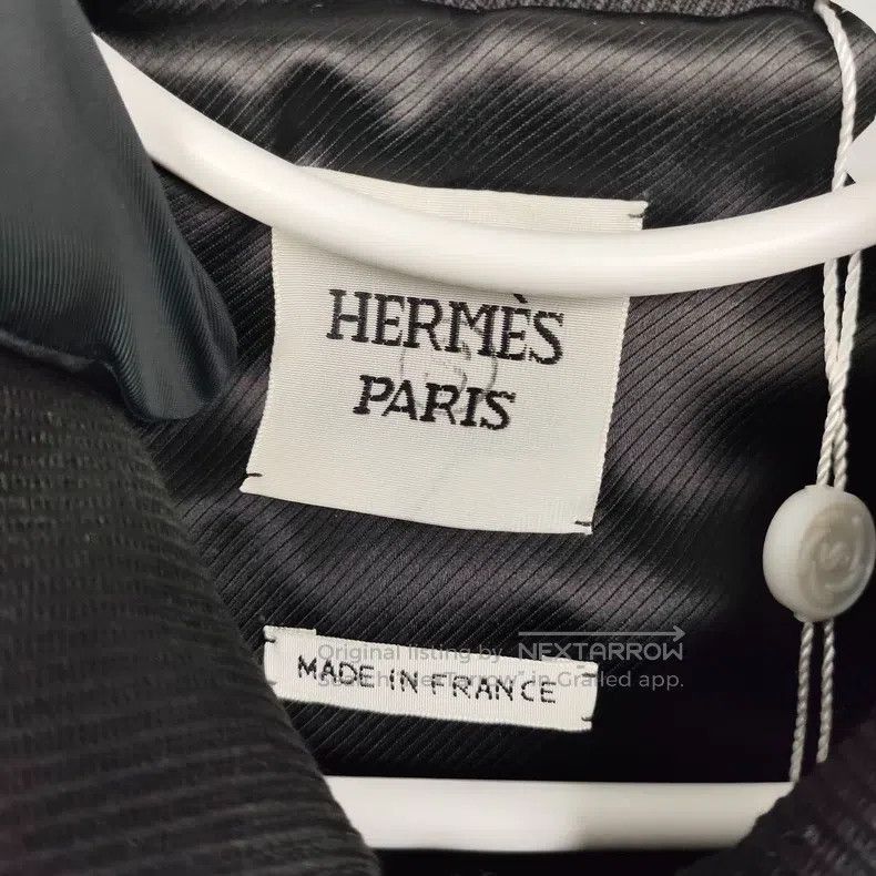 Hermes Hermes Wool Coat Jacket Black Size XS / US 0-2 / IT 36-38 - 2 Thumbnail