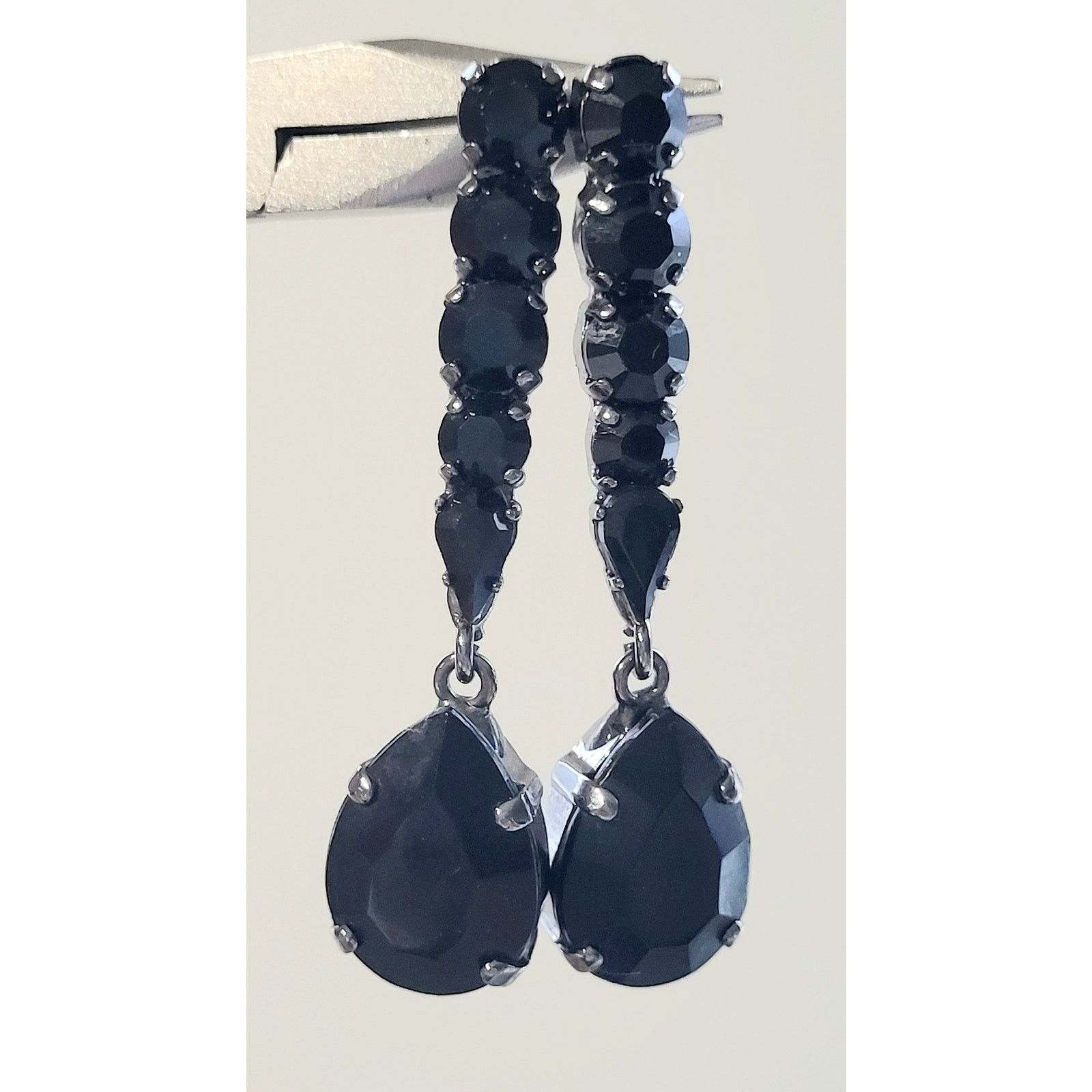 Furla Furla Signed Earrings Designer Italy Black Pierced Dangle Size ONE SIZE - 1 Thumbnail