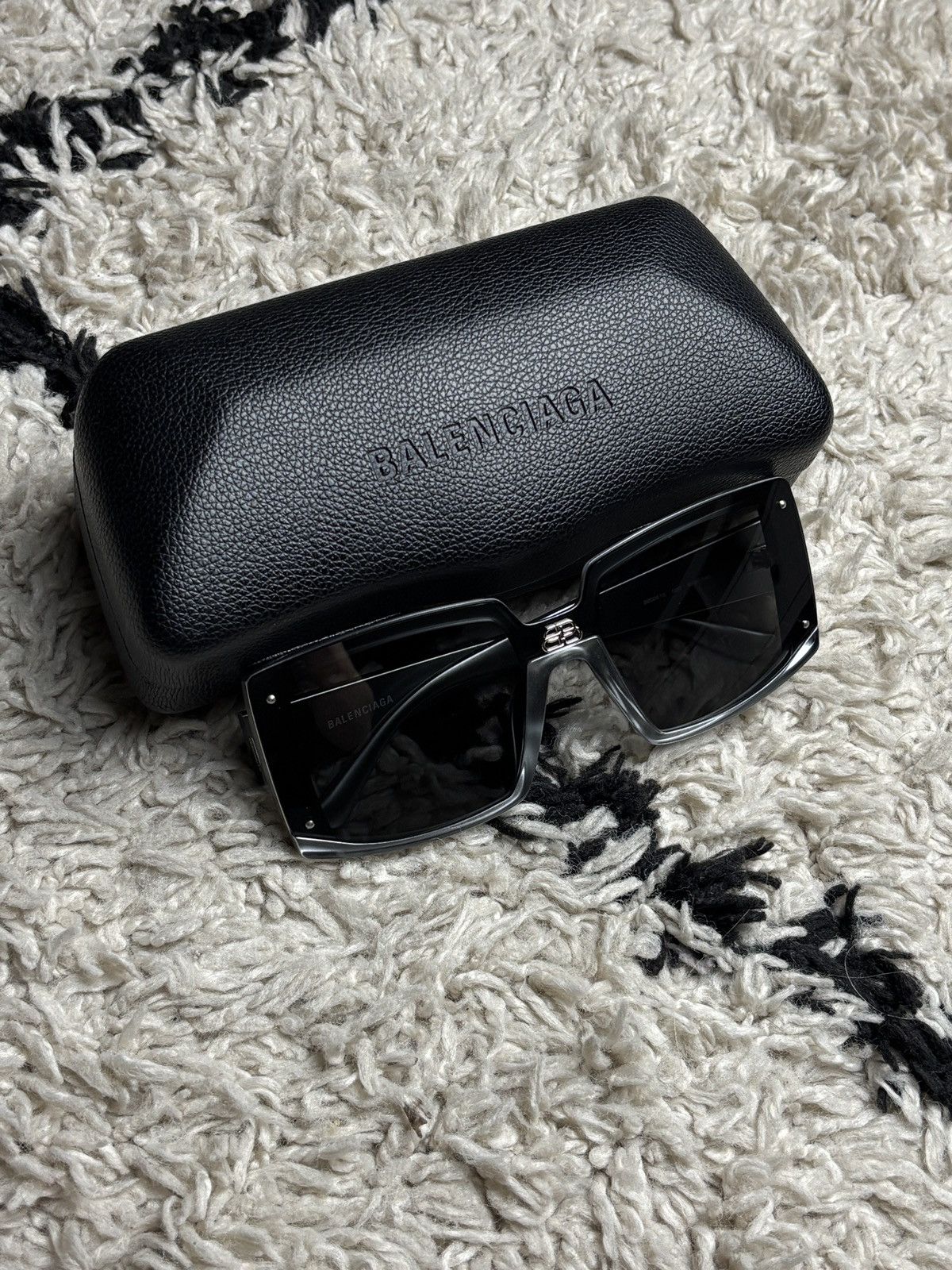 Balenciaga Balenciaga Extreme Silver Square Sunglasses Size ONE SIZE - 3 Thumbnail
