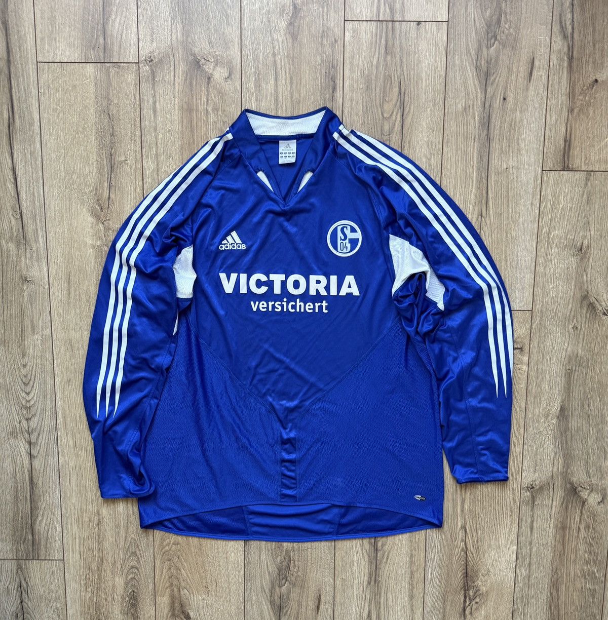 Adidas × Vintage Koszulka piłkarska longsleeve Adidas Schalke 04 2004/05 Size US XXL / EU 58 / 5 - 1 Thumbnail
