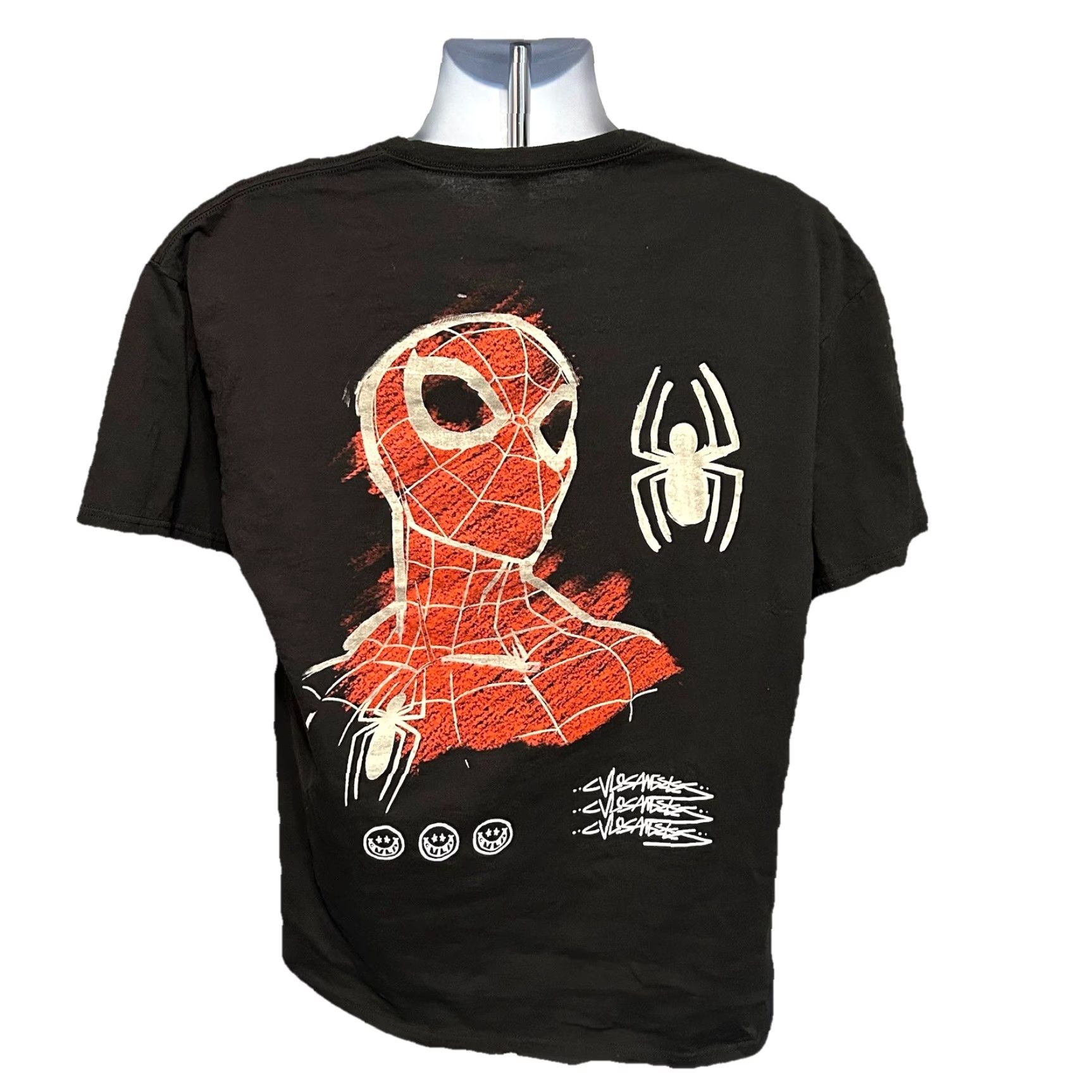 Vintage VINTAGE: No Marvel Spider-Man Shirt Men XL Black Short Sleeve Crew Neck Logo Graphic Tee - Size US XL / EU 56 / 4 - 2 Thumbnail
