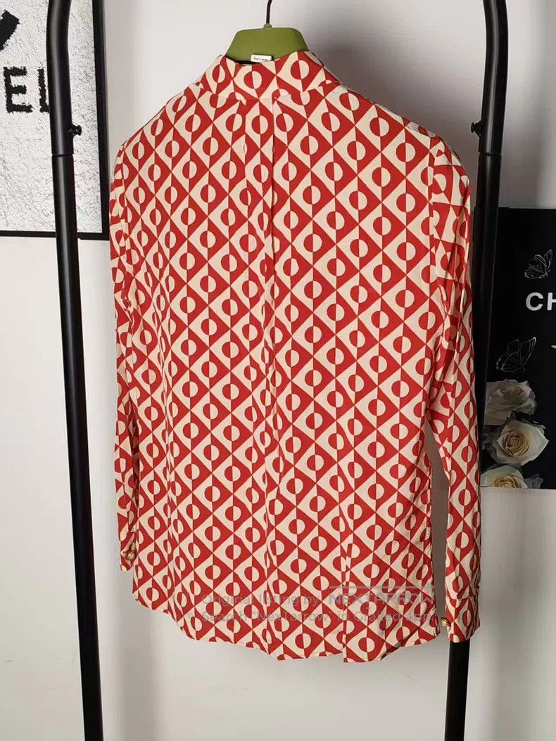 Gucci Gucci Mulberry silk shirt Size US XXS / EU 40 - 2 Thumbnail
