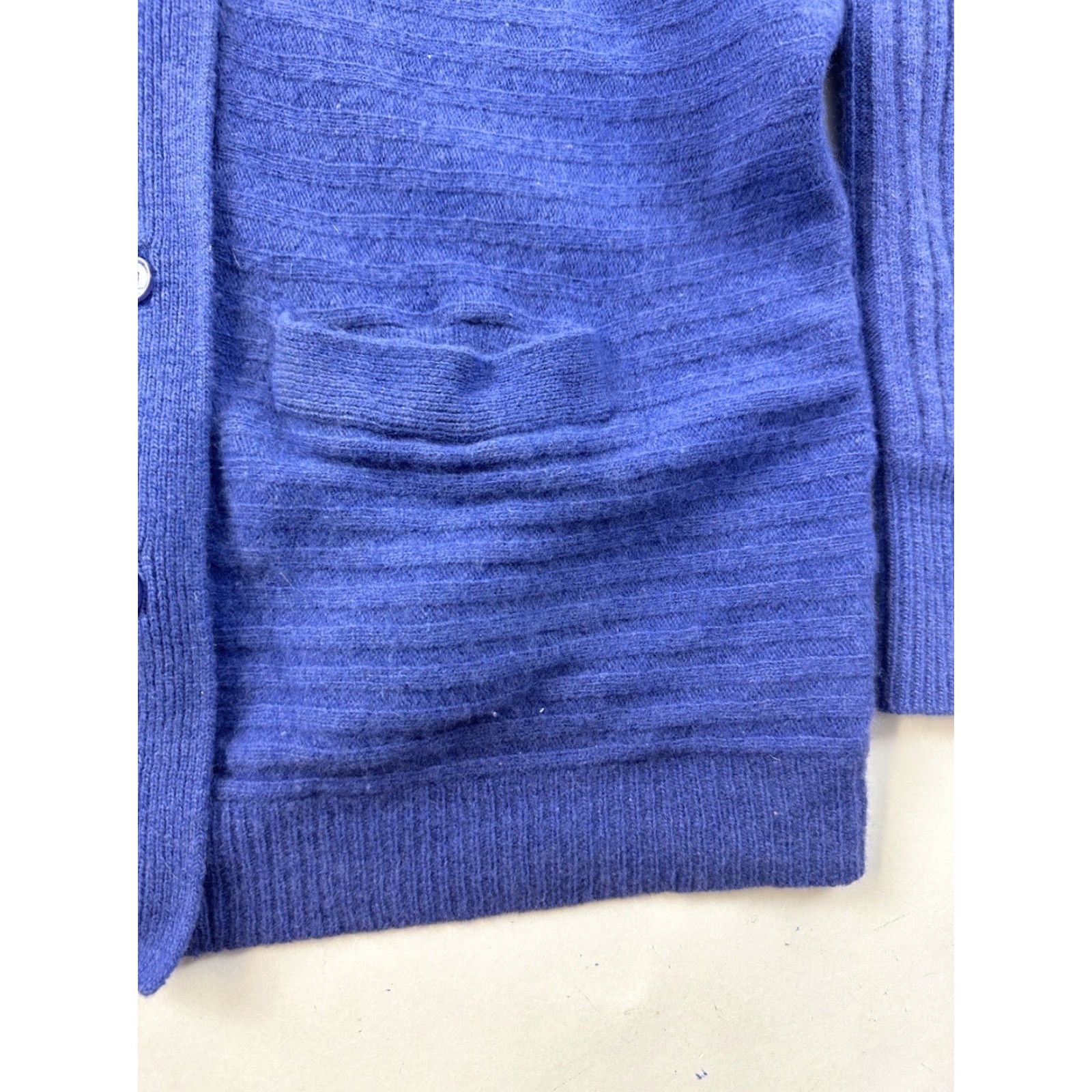 Vintage VINTAGE Christian Aujard Cardigan Sweater Women’s Medium Blue Wool Blend Paris Size M / US 6-8 / IT 42-44 - 2 Thumbnail