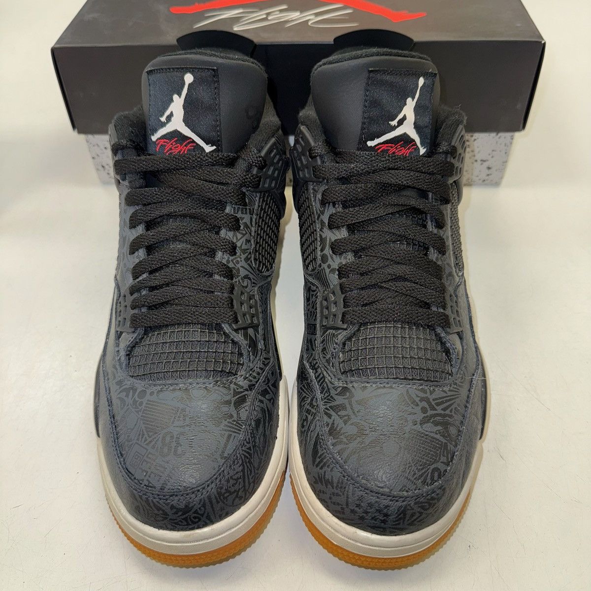 Jordan Brand Size 12 - Jordan 4 Retro Laser 2019 CI1184-001 Size US 12 / EU 45 - 4 Thumbnail