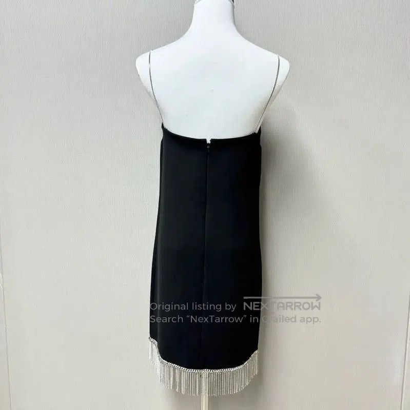 Miu Miu Miu Miu Black Sleeveless Dress with Fringe . Size M / US 6-8 / IT 42-44 - 2 Thumbnail
