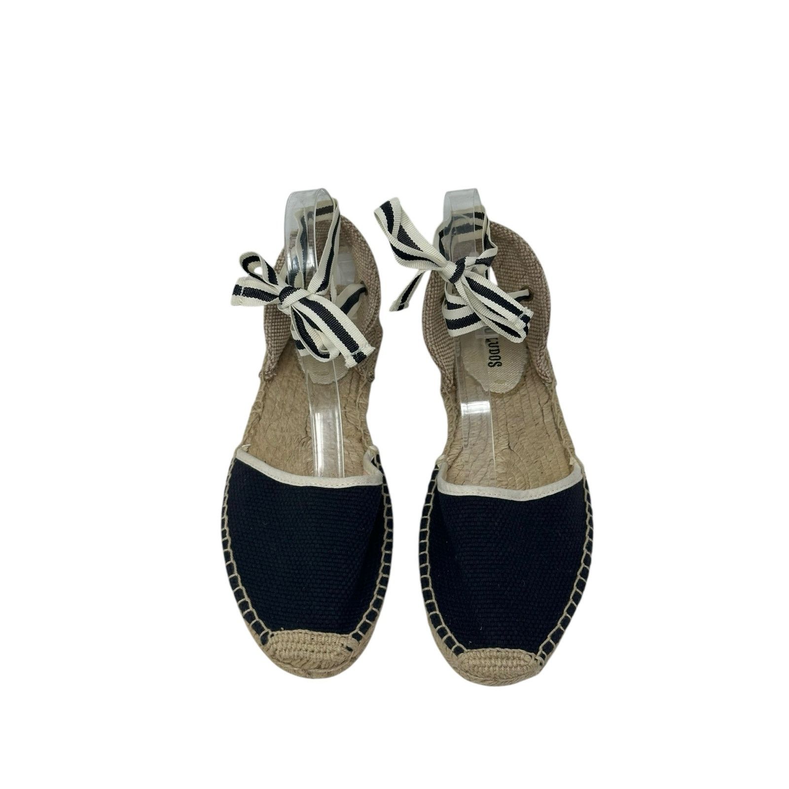 Soludos Soludos black canvas tie up espadrilles sandal shoes size 9 Size US 9 / IT 39 - 7 Thumbnail