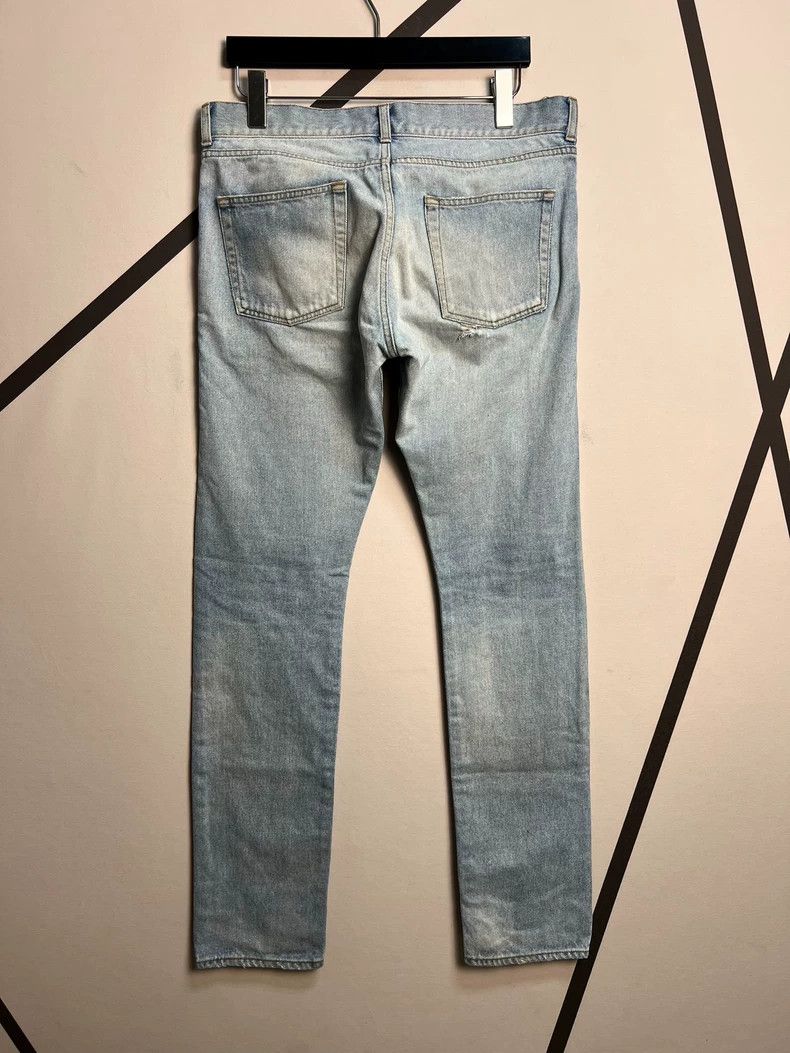 Saint Laurent Paris Saint Laurent Paris 18 Fall/Winter Patch Nubuck Light Blue Size US 32 / EU 48 - 2 Thumbnail