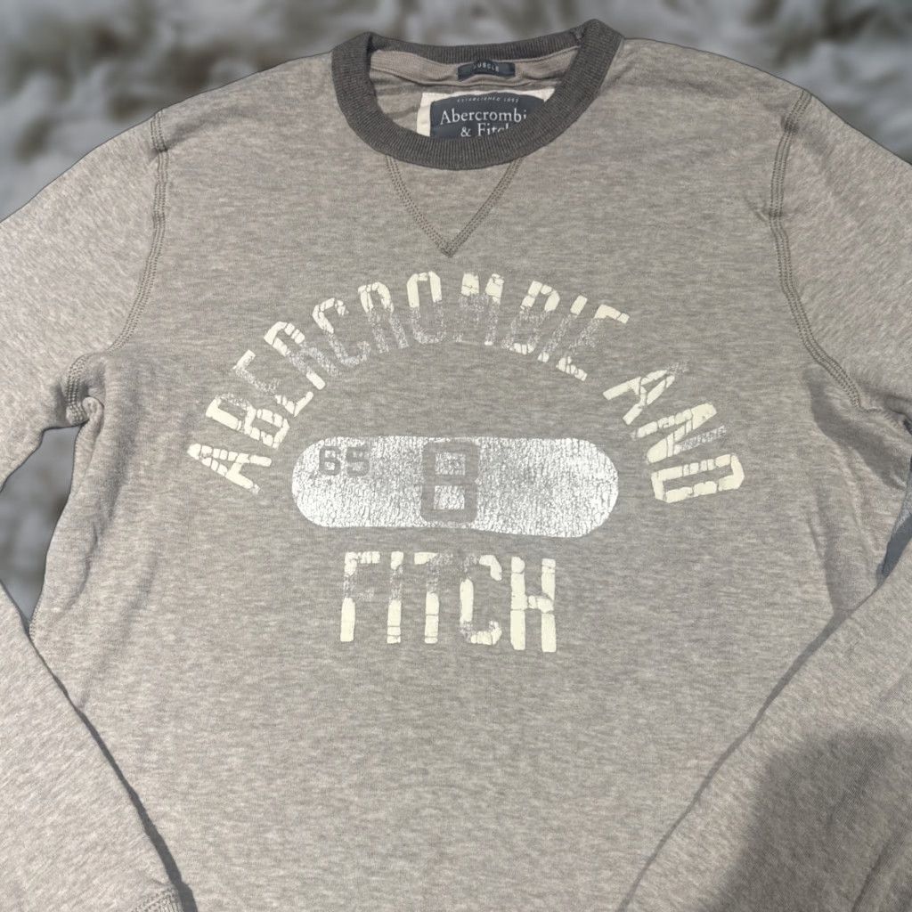 Abercrombie & Fitch VINTAGE Abercrombie & Fitch Shirt Medium Brown Long Sleeve Muscle New York Men T-Shirt Crew Neck Logo Knit Cotton Regular Size M Brown Size US M / EU 48-50 / 2 - 1 Thumbnail