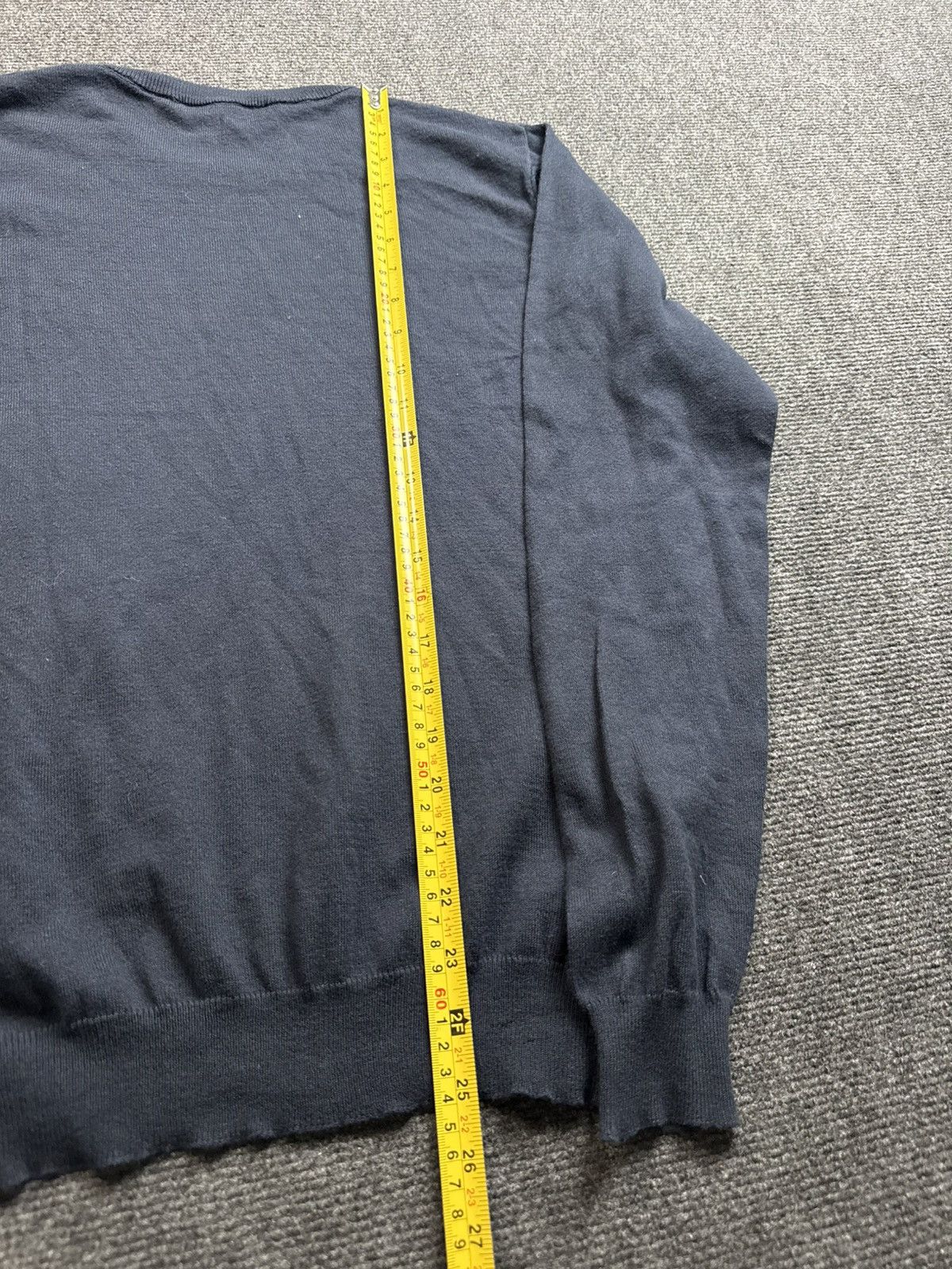 Diesel Luxury 00s Diesel Knit Sweater Navy Minimal Logo Crewneck Size US M / EU 48-50 / 2 - 20 Thumbnail
