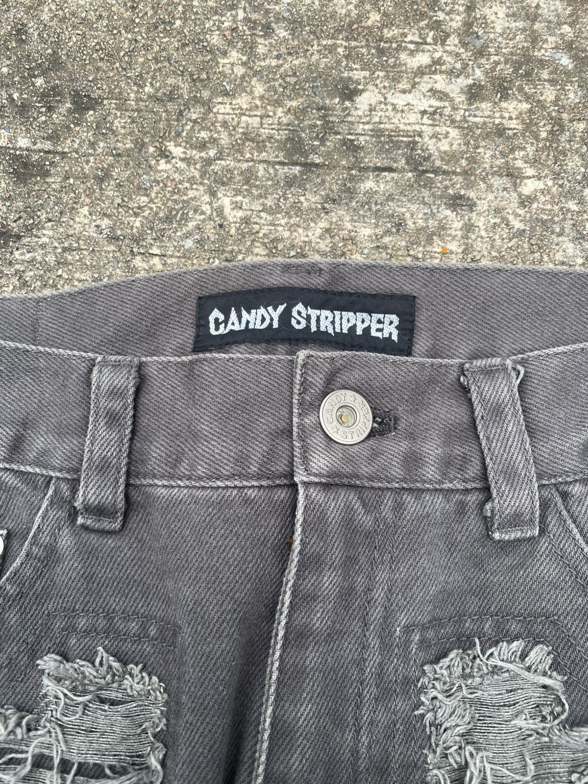 Japanese Brand × Vintage Vintage 2000s Candy Stripper Distressed Ripped Jeans Size US 28 / EU 44 - 3 Thumbnail