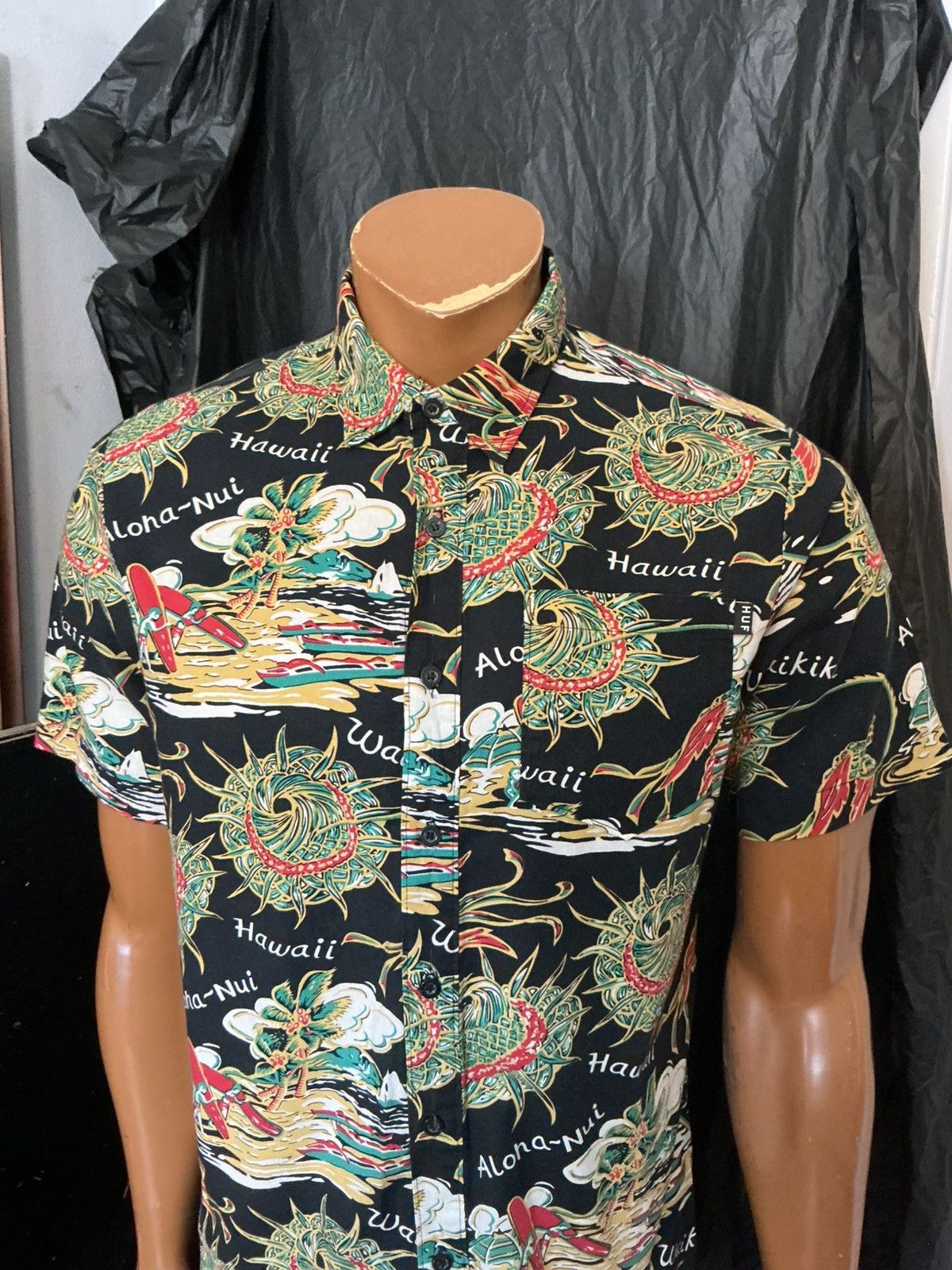 Huf Huf Worldwide Aloha Nui Hawaii Hawaiian Button S/S Shirt Size US M / EU 48-50 / 2 - 8 Thumbnail