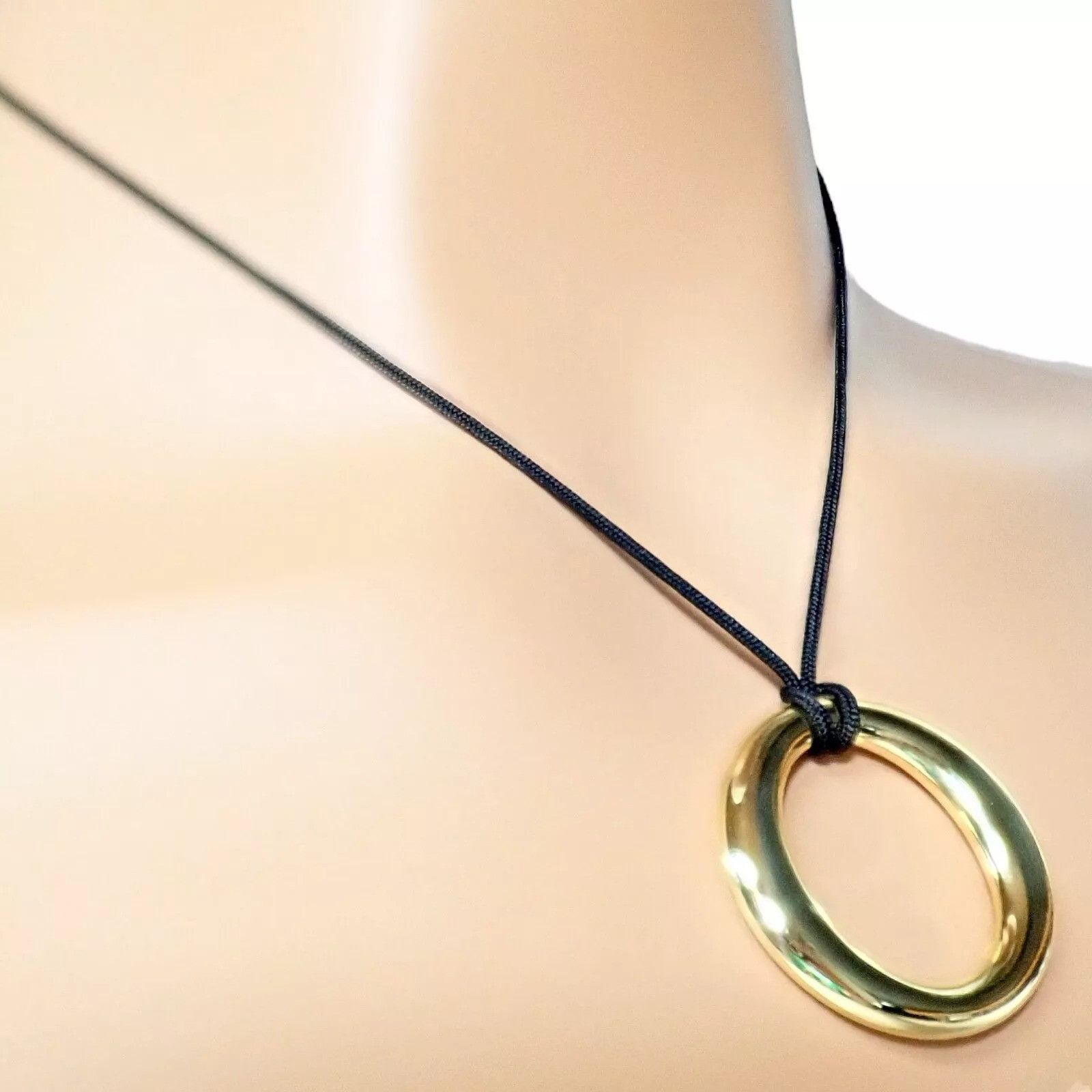 Tiffany & Co. 18k Yellow Gold Peretti 35mm Medium Sevillana Necklace Size ONE SIZE - 7 Thumbnail