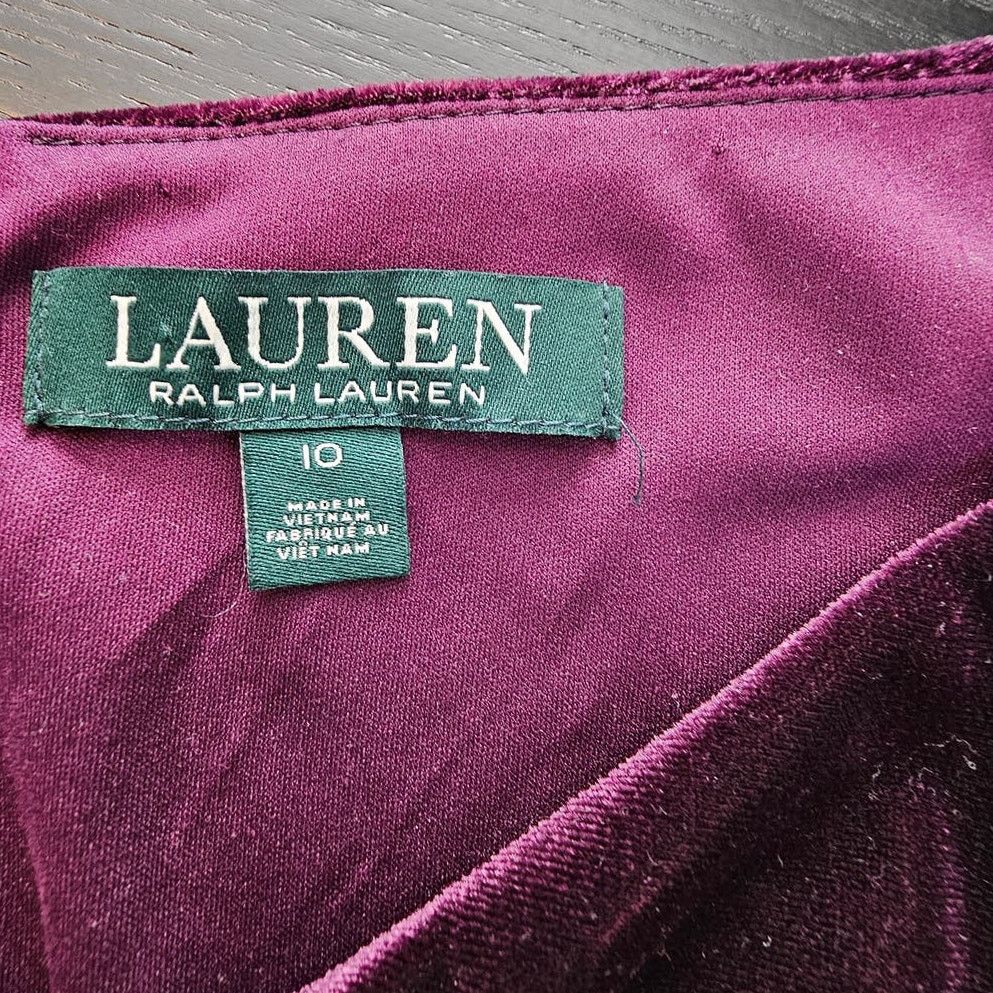 Lauren Ralph Lauren Lauren Ralph Lauren Velvet Sheath Midi Cocktail Dress 10 Size L / US 10 / IT 46 - 8 Thumbnail