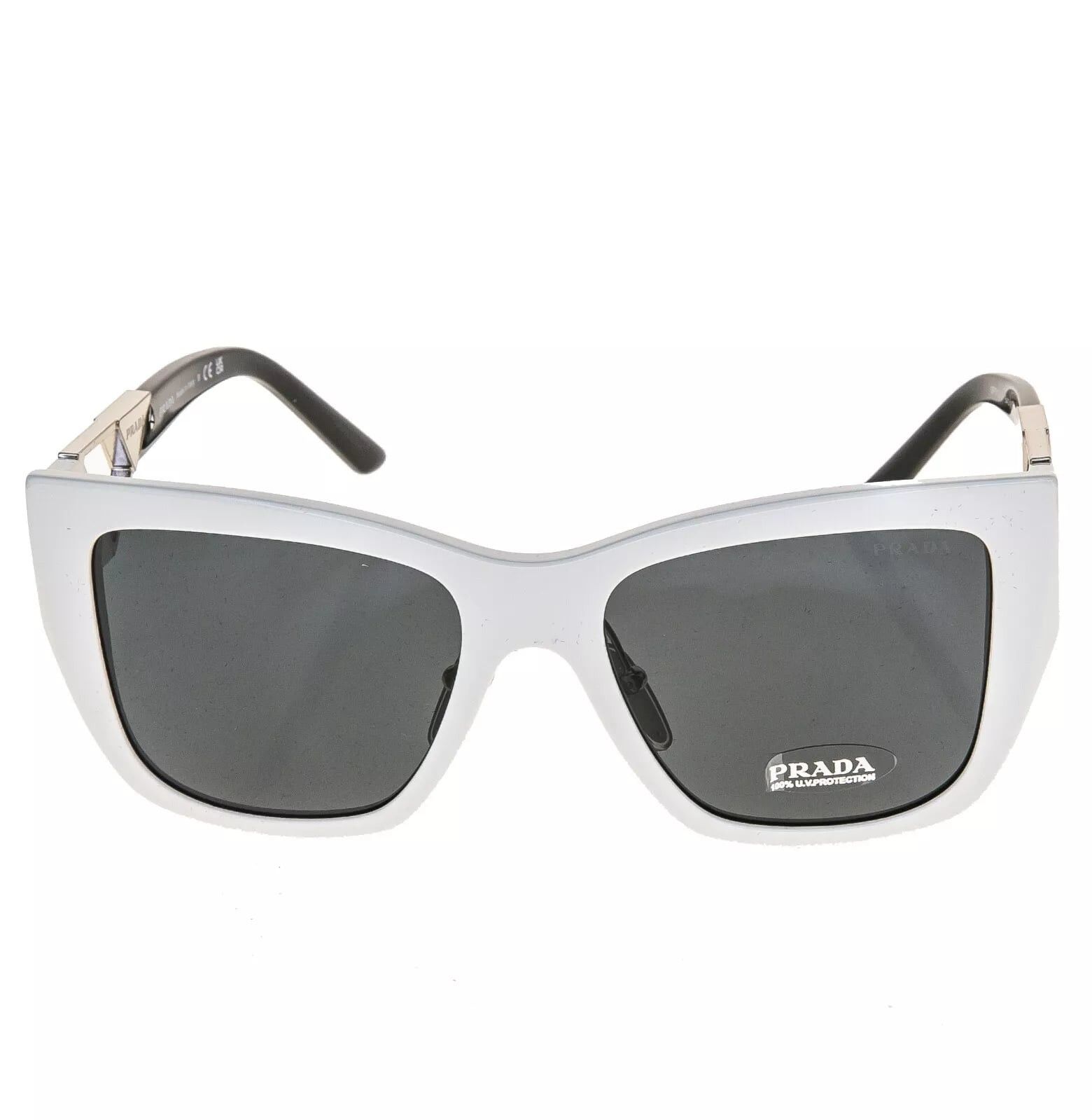 Prada PRADA SYMBOLE White Silver PR21YS 21Y Fashion Sunglasses Size ONE SIZE - 5 Thumbnail