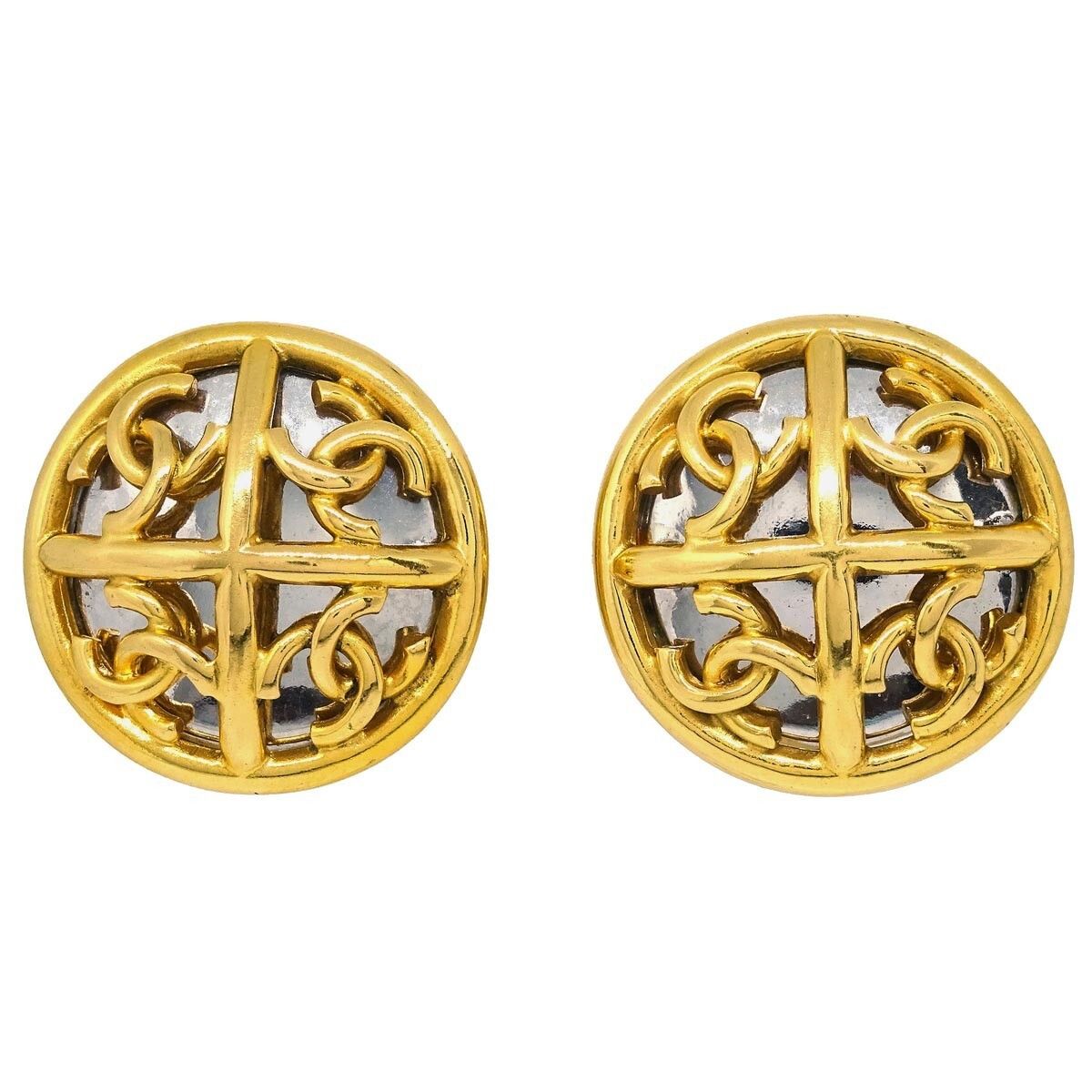 Chanel Chanel CC Round Earrings Metal Size ONE SIZE - 1 Thumbnail