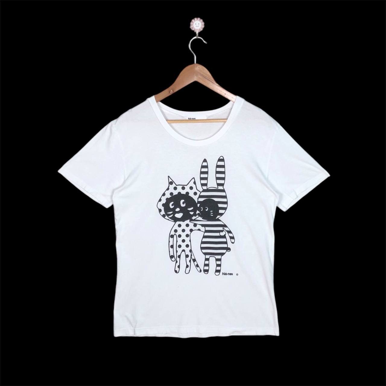 Issey Miyake Issey Miyake Ne-net Cat Prison Printed Tee Shirt Size US M / EU 48-50 / 2 - 1 Thumbnail