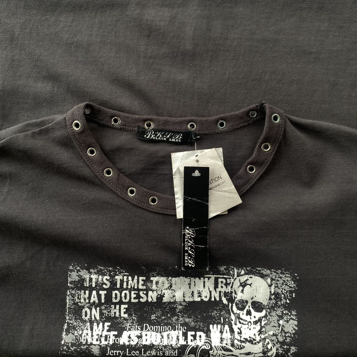 If Six Was Nine × Japanese Brand × Le Grande Bleu (L.G.B.) black smac skull T-shirt Size US M / EU 48-50 / 2 - 4 Thumbnail