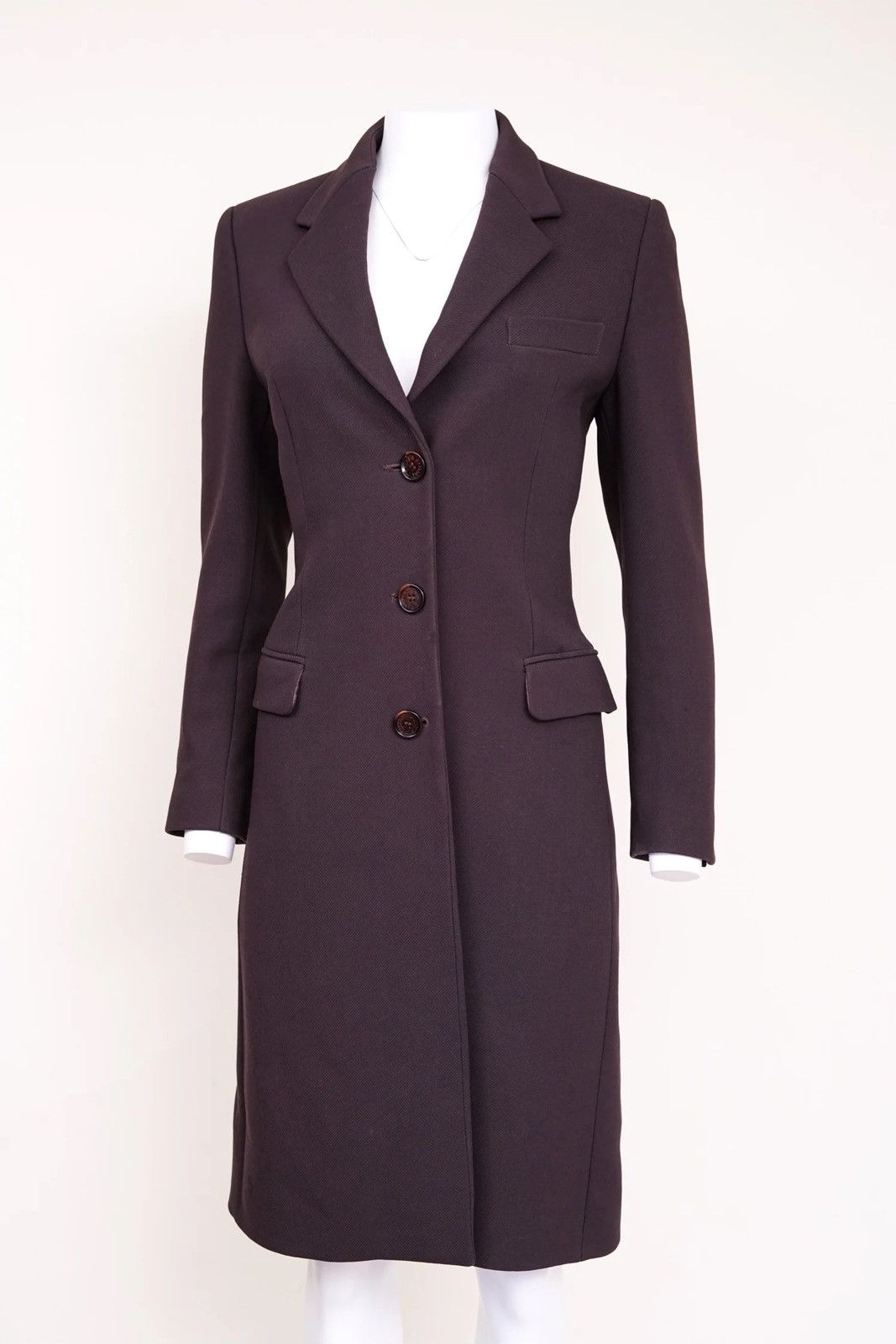 Dolce & Gabbana Dolce & Gabbana 1990s Single-Breasted Brown Coat Size S / US 4 / IT 40 - 4 Thumbnail