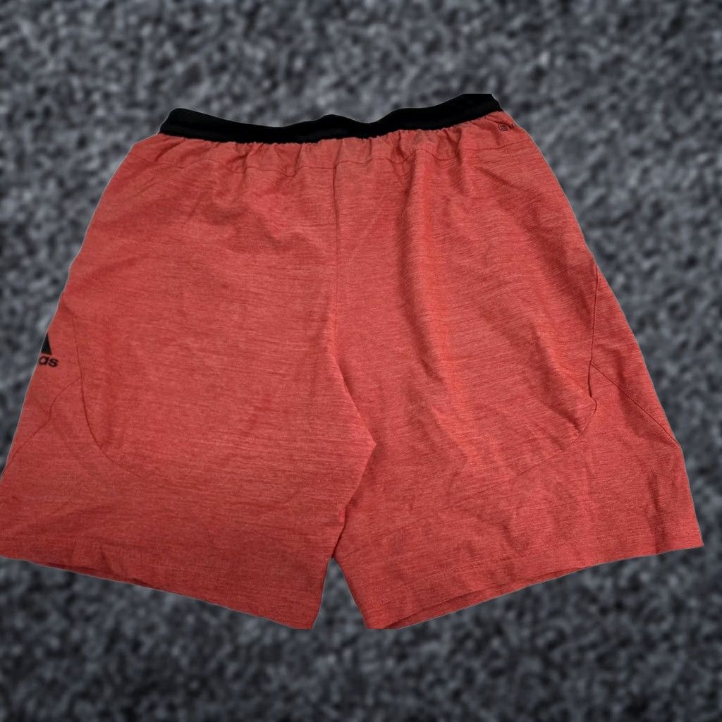 Adidas Adidas Men's Aeroready Shorts Zip Pockets Drawstring XL Regular 8in Inseam Reddish/Orange Athletic Activewear Sports Gym & Training Mens Size US 36 / EU 52 - 1 Thumbnail