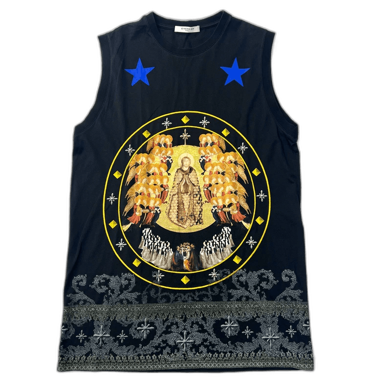 Givenchy Givenchy Black Sleeveless Graphic Tank Top Size XS / US 0-2 / IT 36-38 - 1 Thumbnail