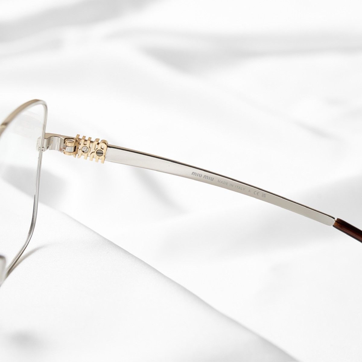 Miu Miu MIU MIU 0MU 51YV 1BC1O1 GLASSES Size ONE SIZE - 4 Thumbnail