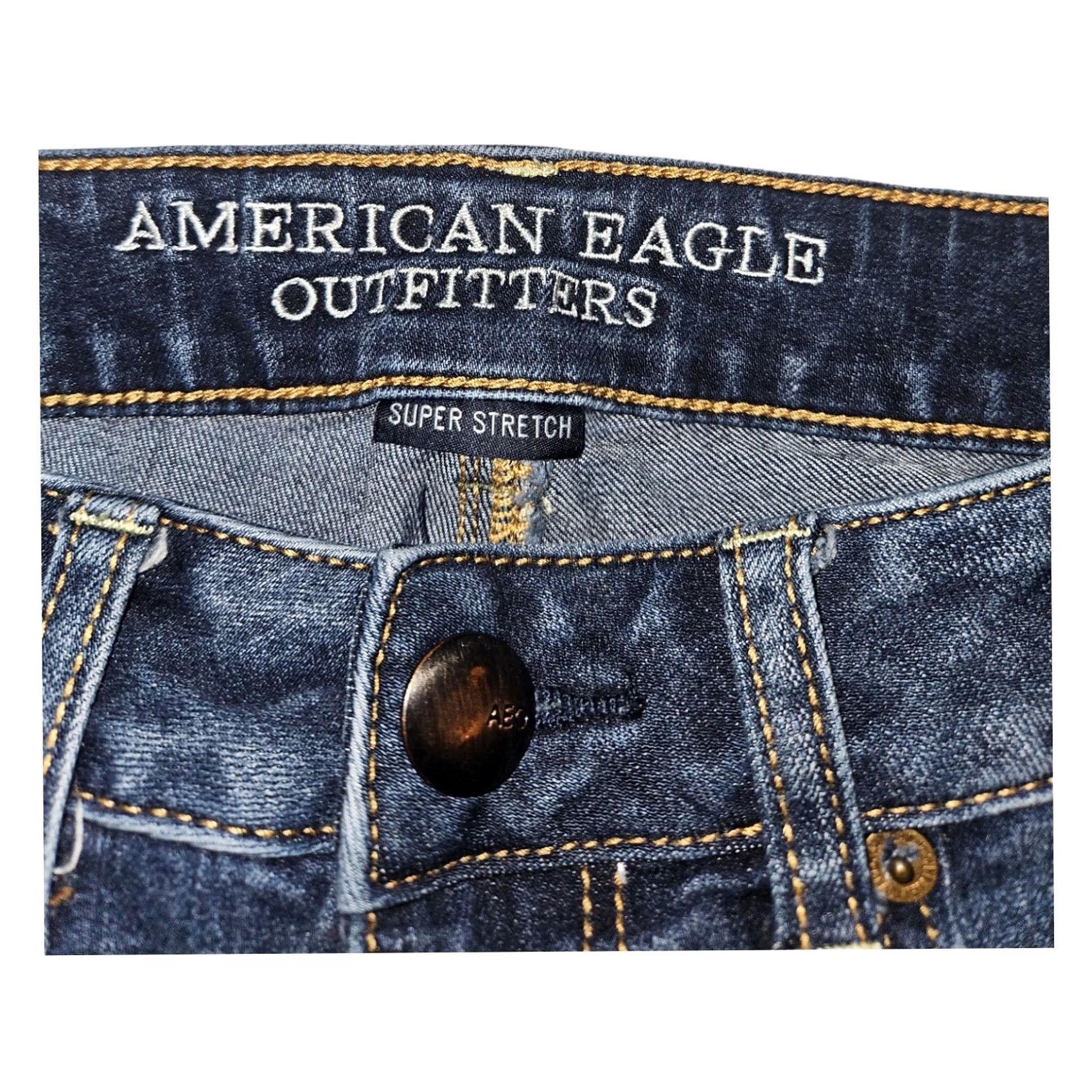 American Eagle Outfitters American Eagle Women's 2 Cut Off Shorts Low Rise Stretch Casual Preppy Blue Denim Size 26" / US 2 / IT 38 - 2 Thumbnail