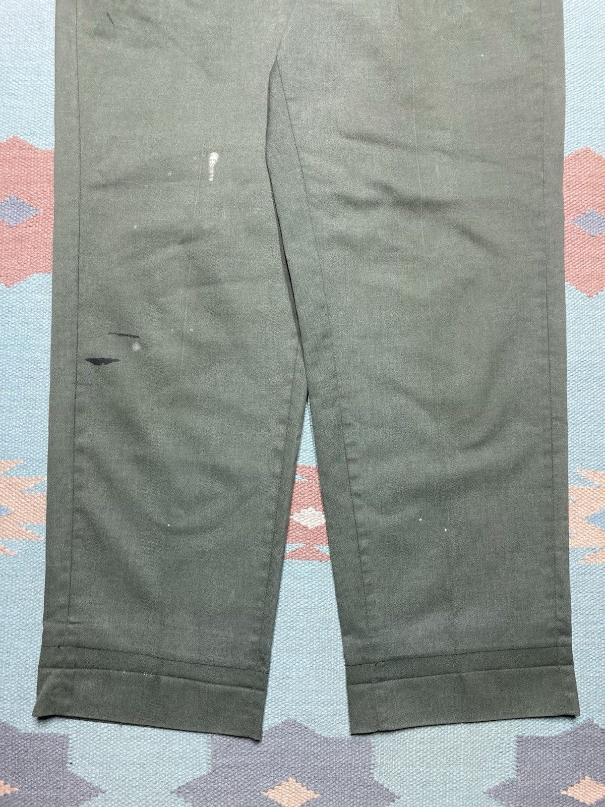 Sears × Vintage 70s work pants chino twill sears workwear wide talon 35x30 Size US 35 - 2 Thumbnail