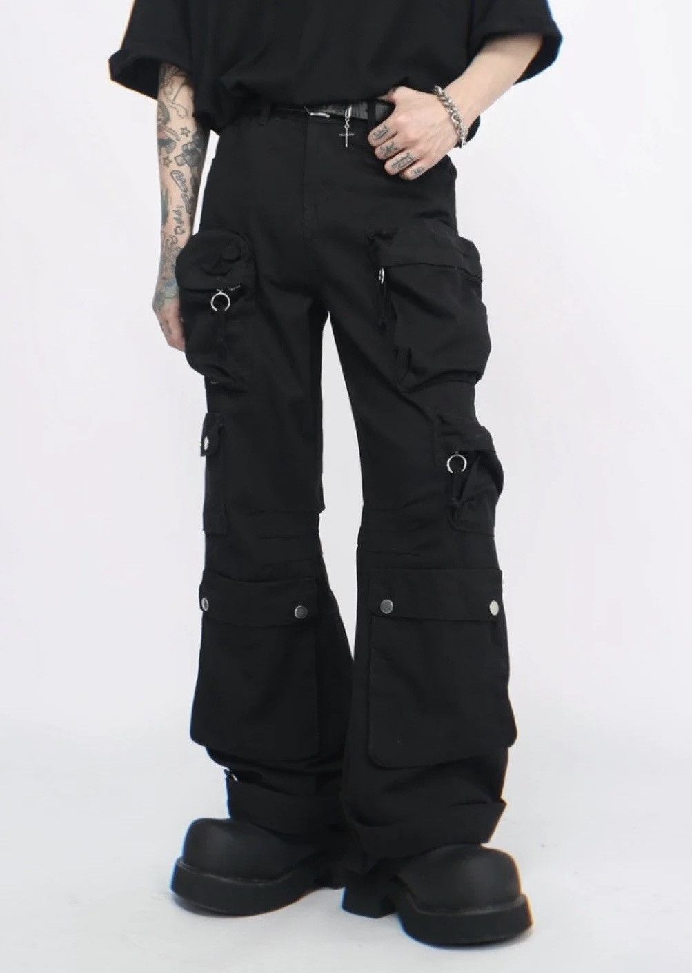 Japanese Brand × Vintage Utility grunge retro multi pocket cargo pants Size US 32 / EU 48 - 3 Thumbnail