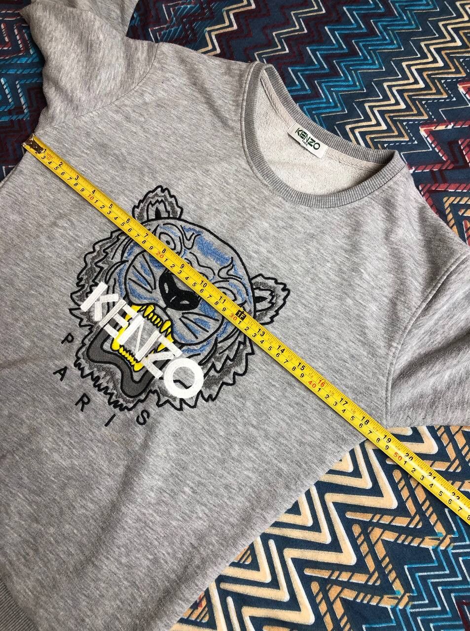 Kenzo Crazy Vintage Y2K Affliction Style Tribal Zip Up Hoodie Size US XS / EU 42 / 0 - 7 Thumbnail