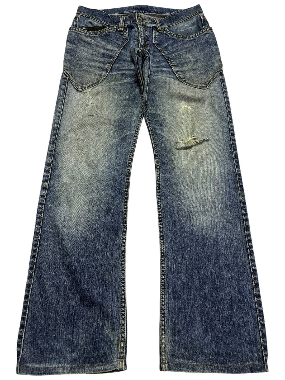 Japanese Brand Vtg Nicole Hideaways Japan Distressed Jeans Size US 31 - 1 Thumbnail