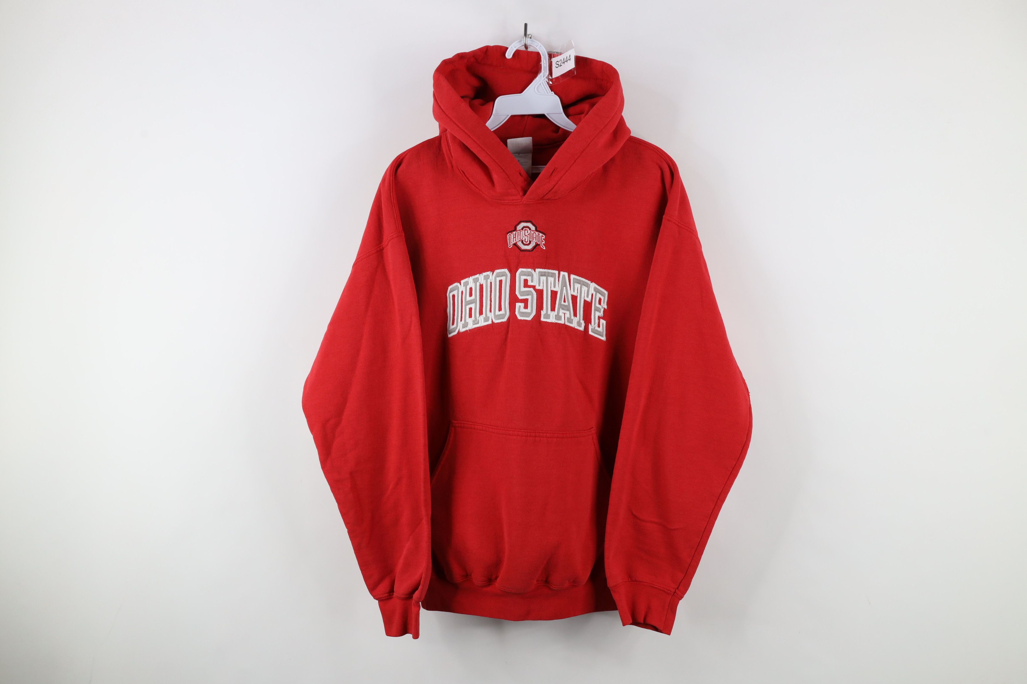Vintage Vintage 90s Spell Ohio State University Hoodie Sweatshirt Size US M / EU 48-50 / 2 - 1 Thumbnail