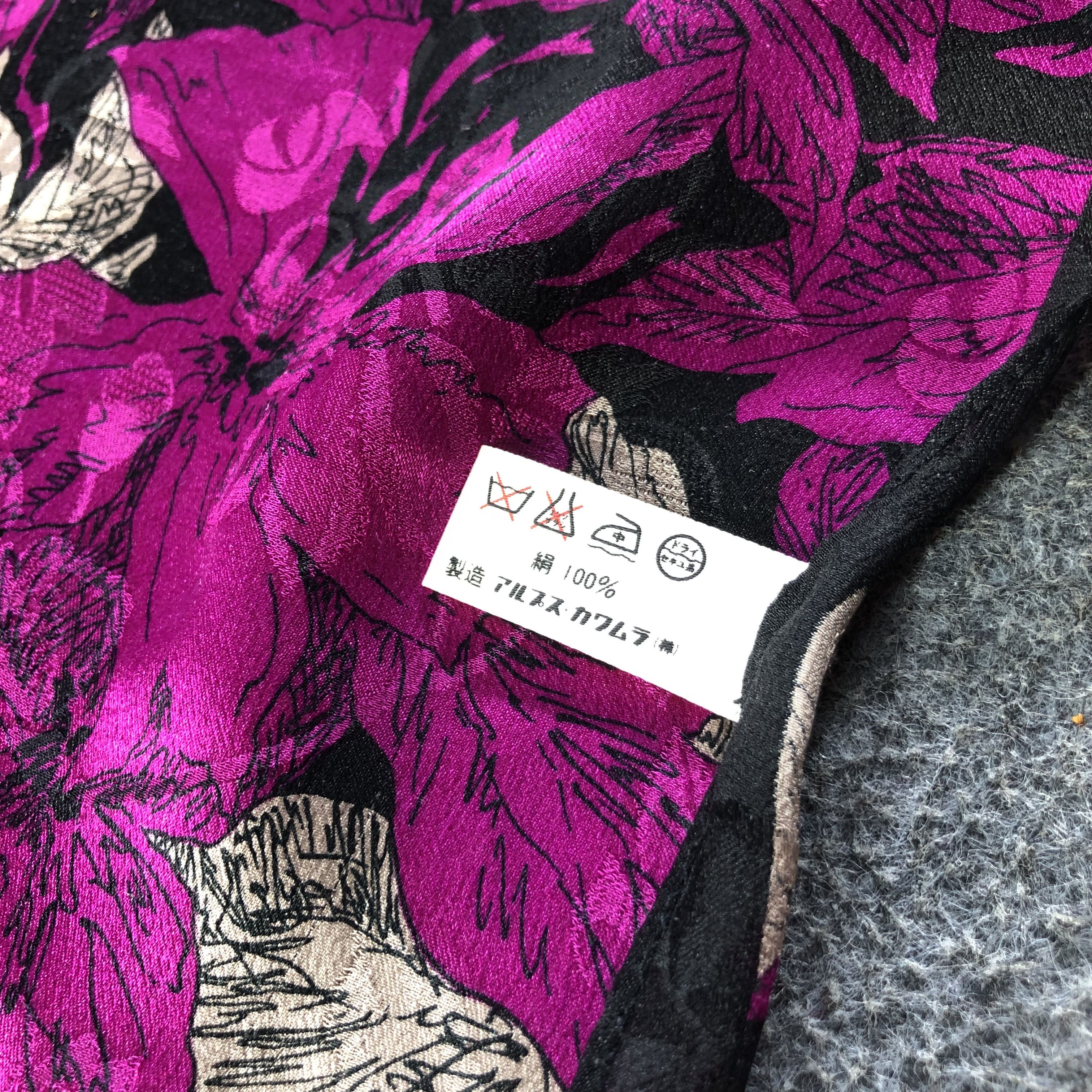 Charles Jourdan Charles Jourdan Floral Silk Scarf M955 Size ONE SIZE - 5 Thumbnail