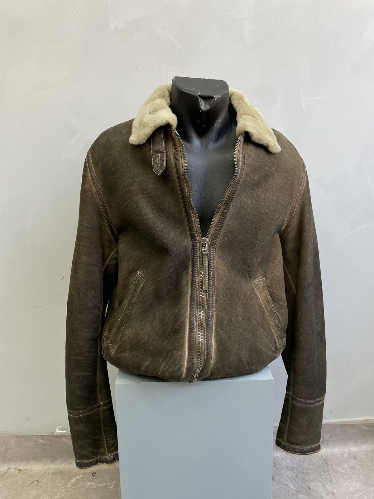 14th Addiction B 2 shearling leather fur military jacket if six was nine Size US M / EU 48-50 / 2 - 1 Thumbnail
