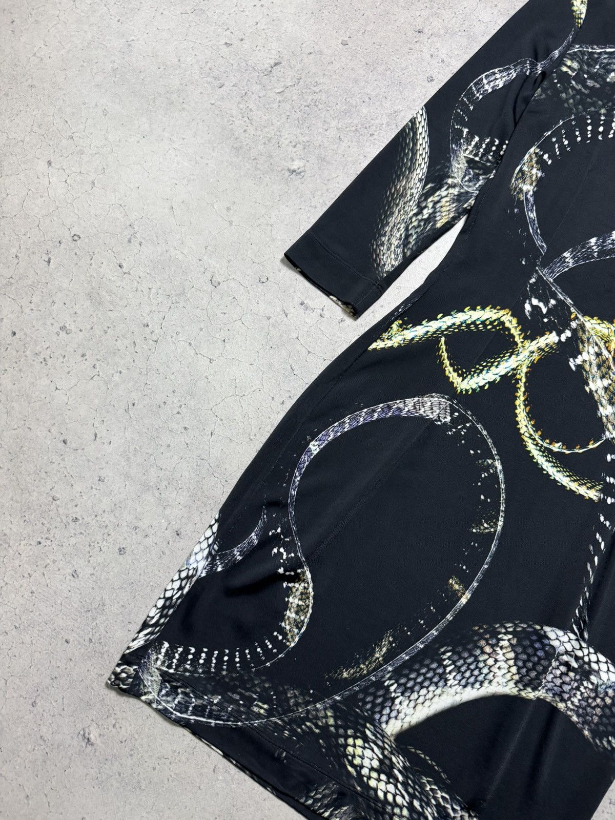 Just Cavalli Just Cavalli Snake Print Maxi Dress Luxury Vintage 00’s Y2K Size L / US 10 / IT 46 - 4 Thumbnail