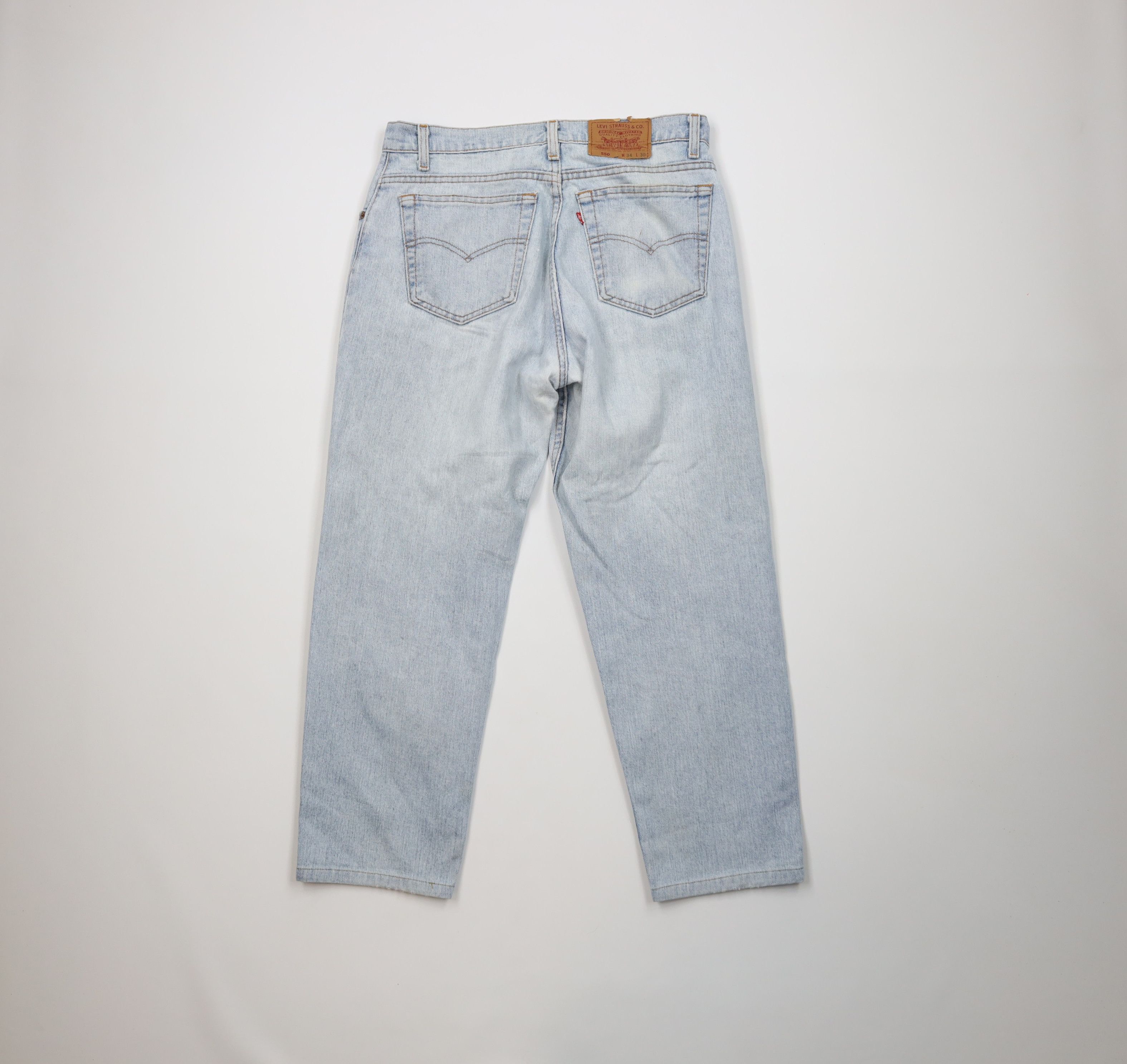 Levi's Vintage 90s Levis 550 Relaxed Tapered Leg Jeans Blue USA Size US 34 / EU 50 - 11 Thumbnail