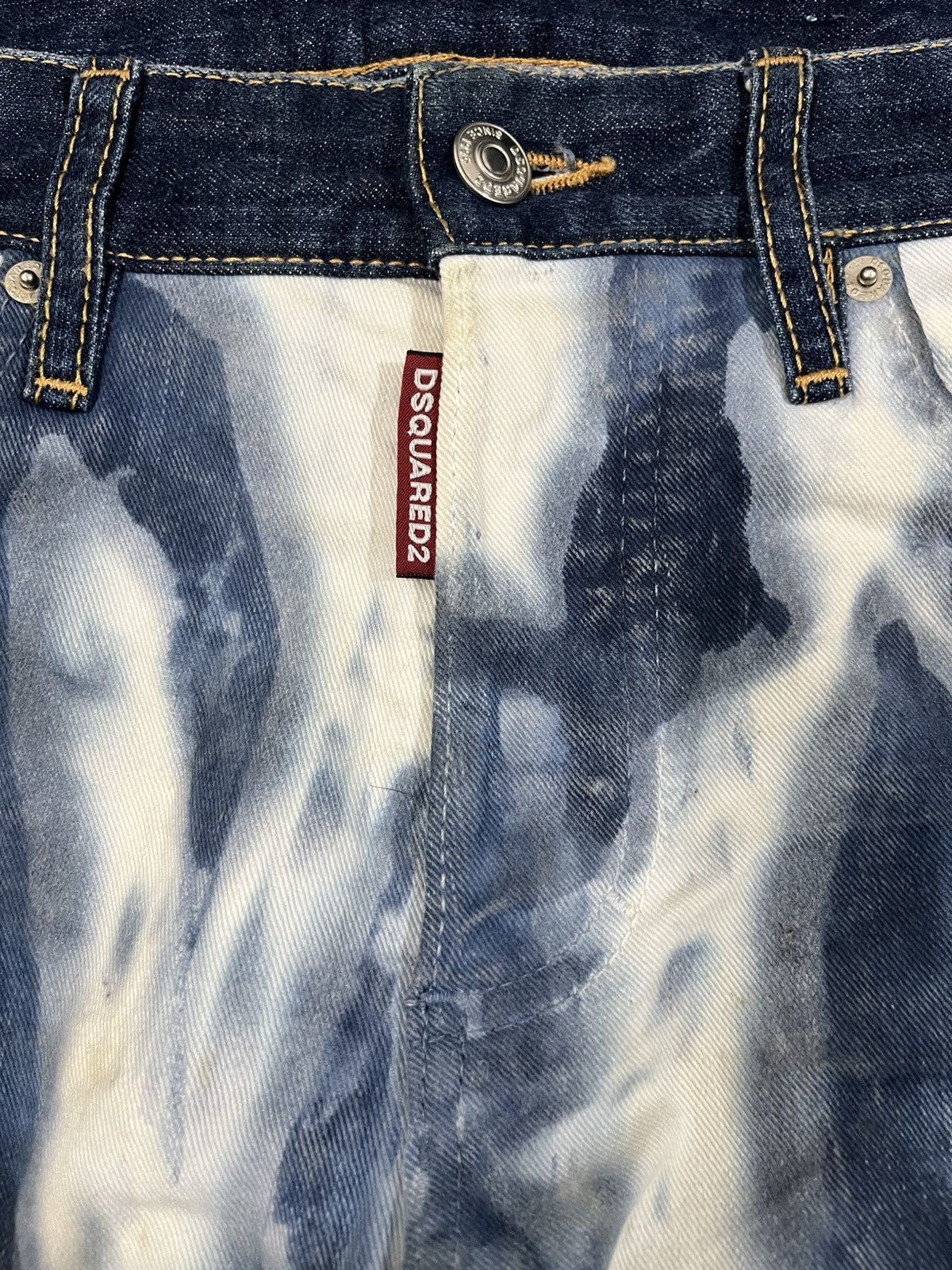 Dsquared2 Vintage Dsquared2 Tie Dye Acid Wash Denim Size US 30 / EU 46 - 8 Thumbnail