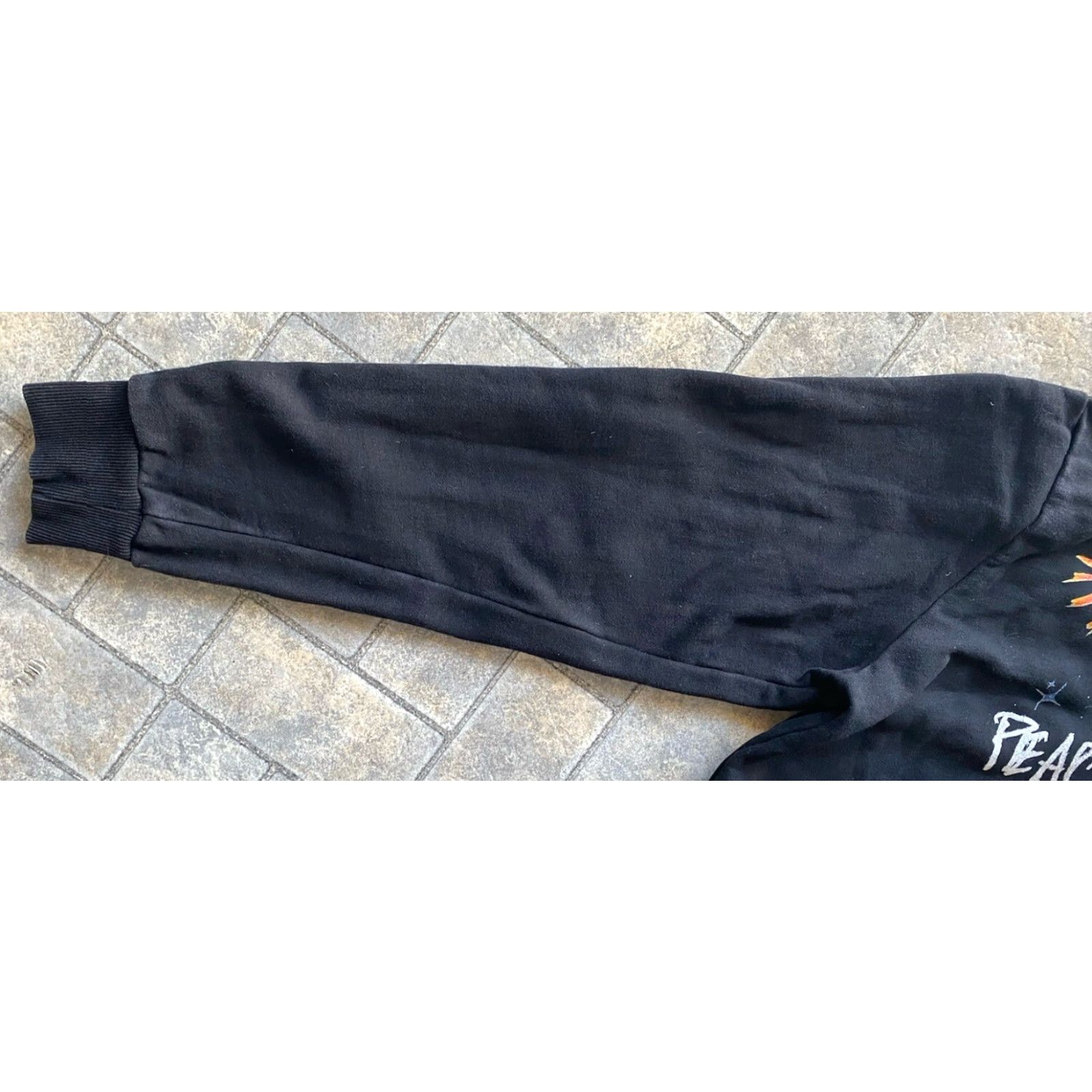 Vintage LSDREAM Hoodie Mens XL Black Pullover Peace Love & Wubz Somewhere Lost In Space Size US XL / EU 56 / 4 - 6 Thumbnail