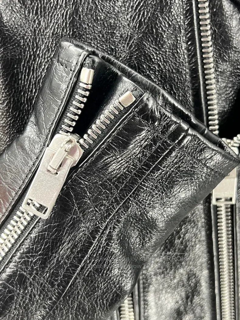 Saint Laurent Paris Saint Laurent Paris Classic Black Leather Jacket Size US S / EU 44-46 / 1 - 3 Thumbnail
