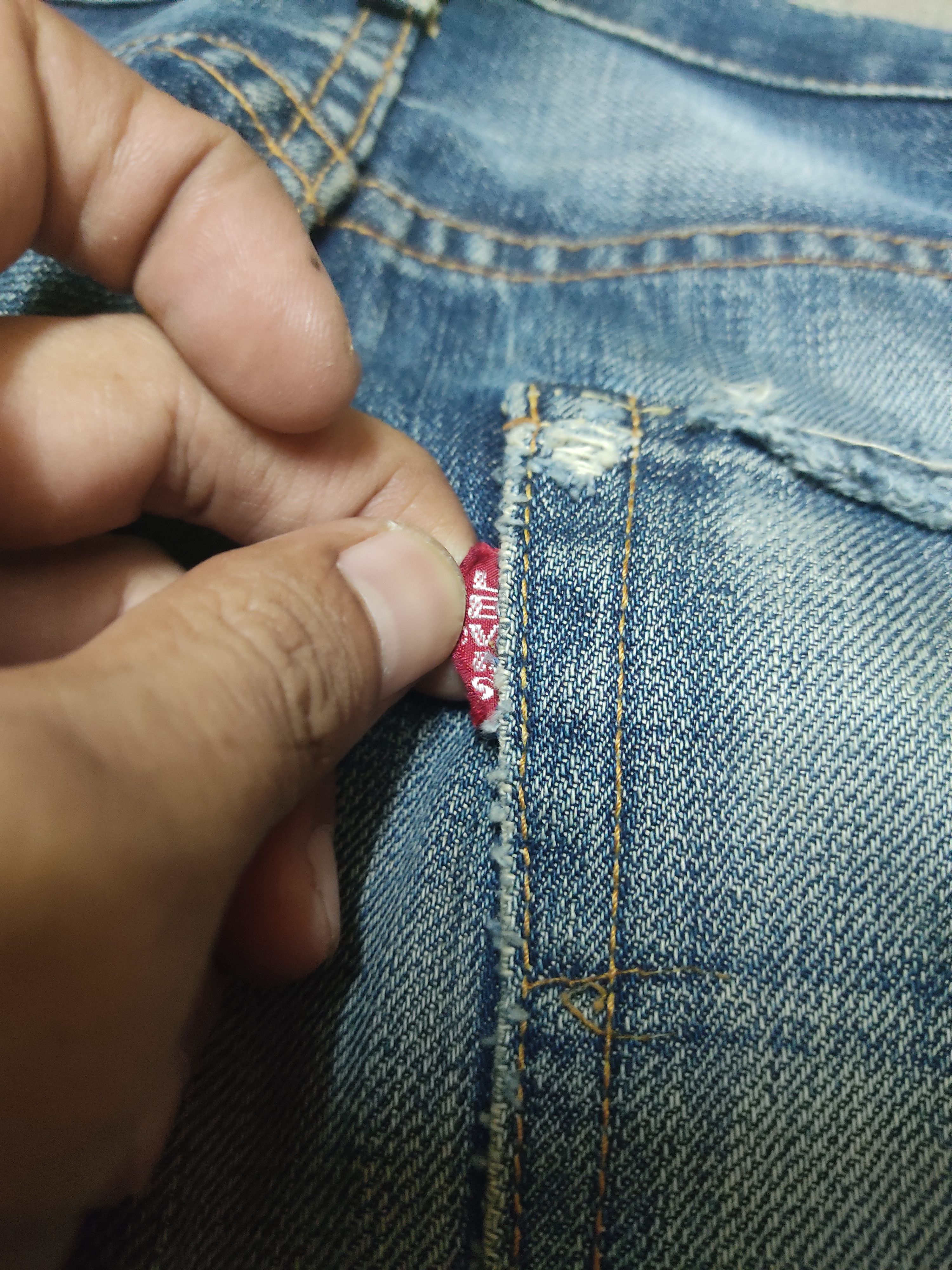 Levi's Vintage Clothing Vintage Levis 501 Big E jeans distressed Size US 30 / EU 46 - 9 Thumbnail
