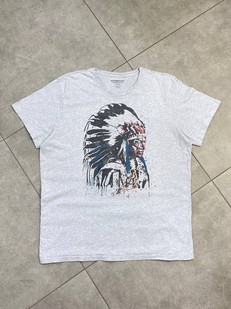 Denim & Supply Ralph Lauren Indians Chief Head T-Shirt