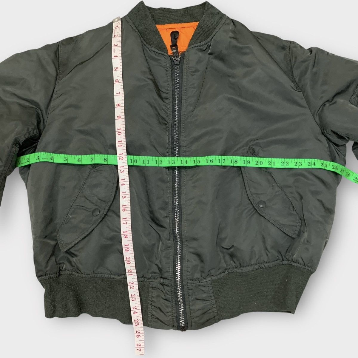 Alpha Industries VINTAGE USAF MA 1 FLIGHT BOMBER JACKET REVERSIBLE MILITARY Size US M / EU 48-50 / 2 - 7 Thumbnail