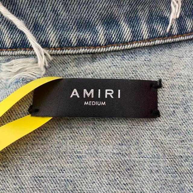 Amiri Amiri Original Year Oily Stain Destroyed Zip-Up Denim Jack Size US M / EU 48-50 / 2 - 4 Thumbnail
