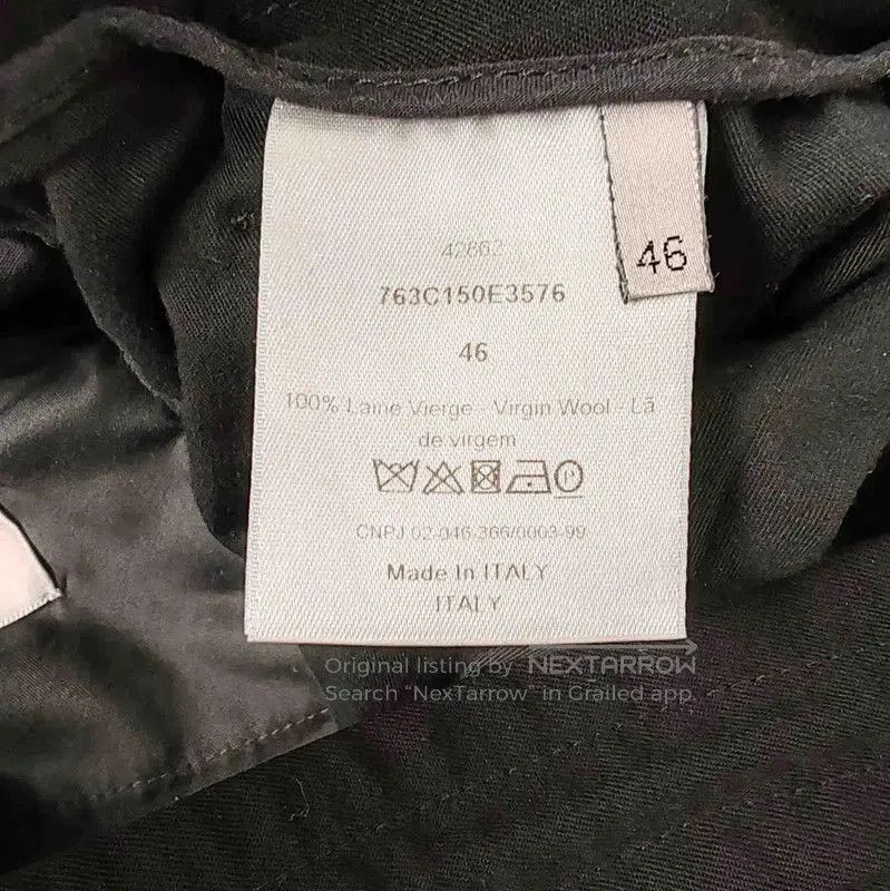 Dior Dior Men's Casual Black Wool Pants . Size US 32 / EU 48 - 6 Thumbnail